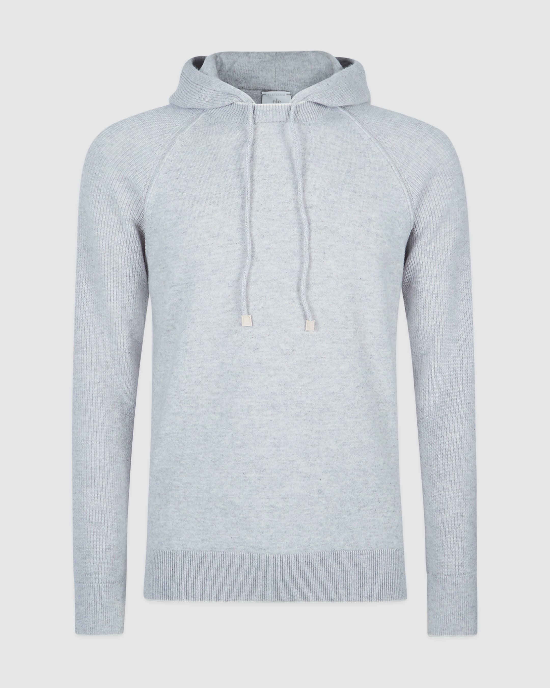 Cashmere Hooded Sweater with English Rib Detail - 8
