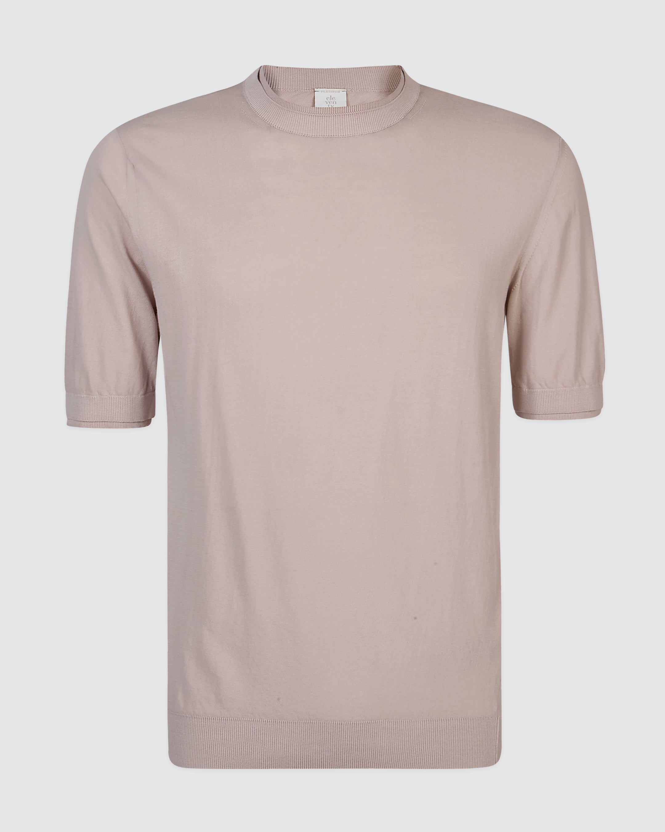 Men's Short Sleeve Cotton Crepe Crew Neck Sweater - 4