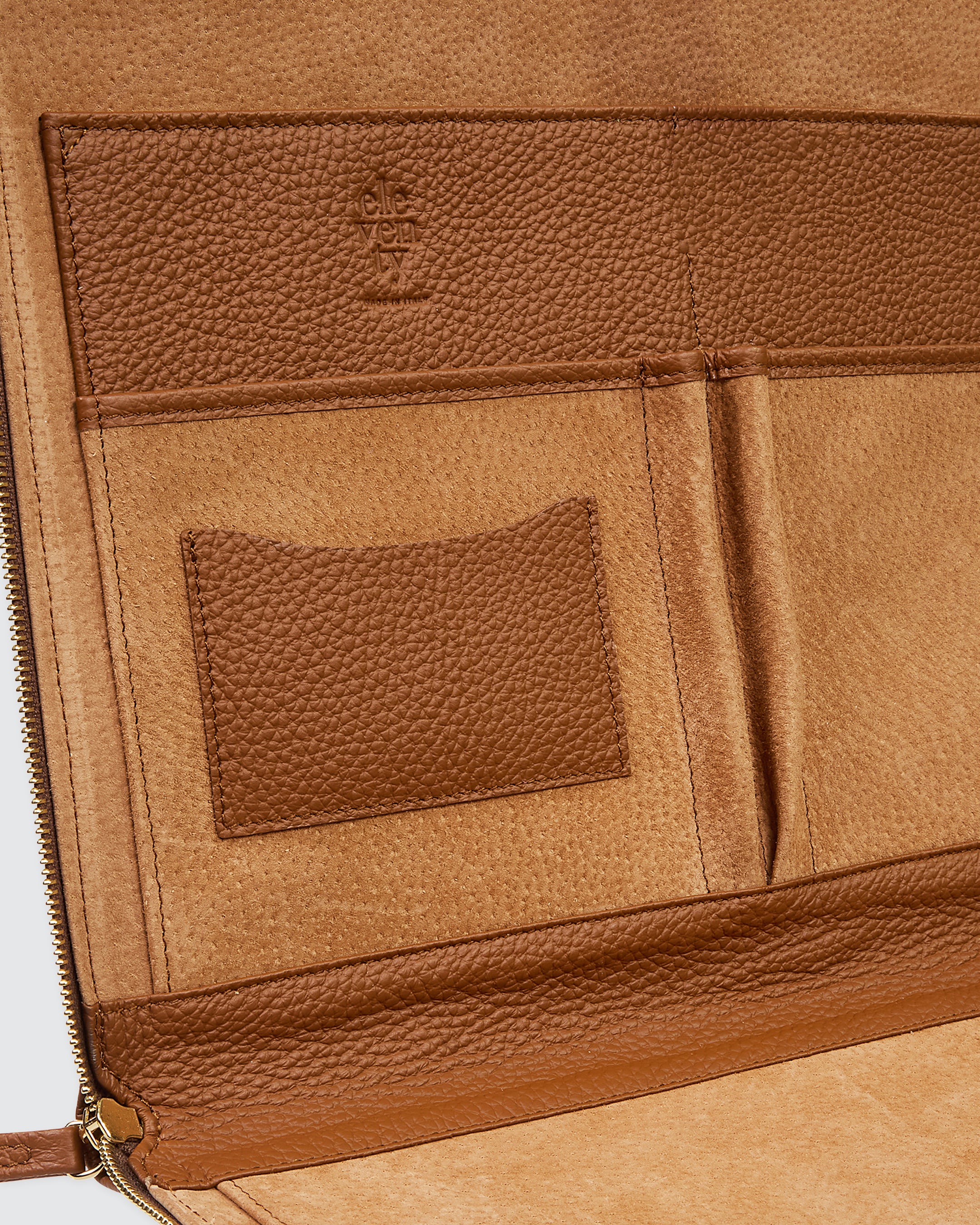 Deer-Print Calfskin Leather Computer Bag for Men - 2