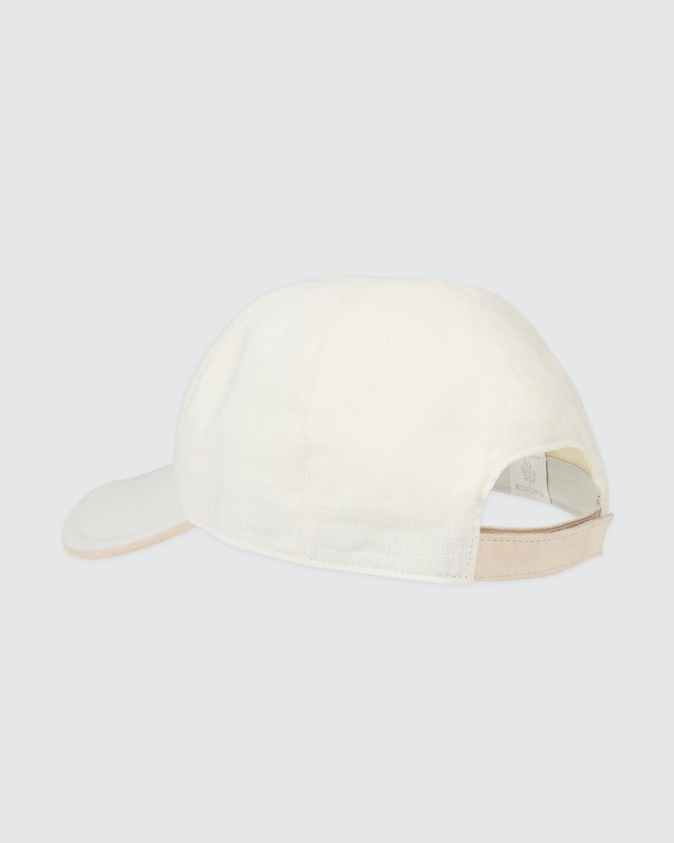 Linen, Cotton and Suede Baseball Cap with Jersey Lining alternative