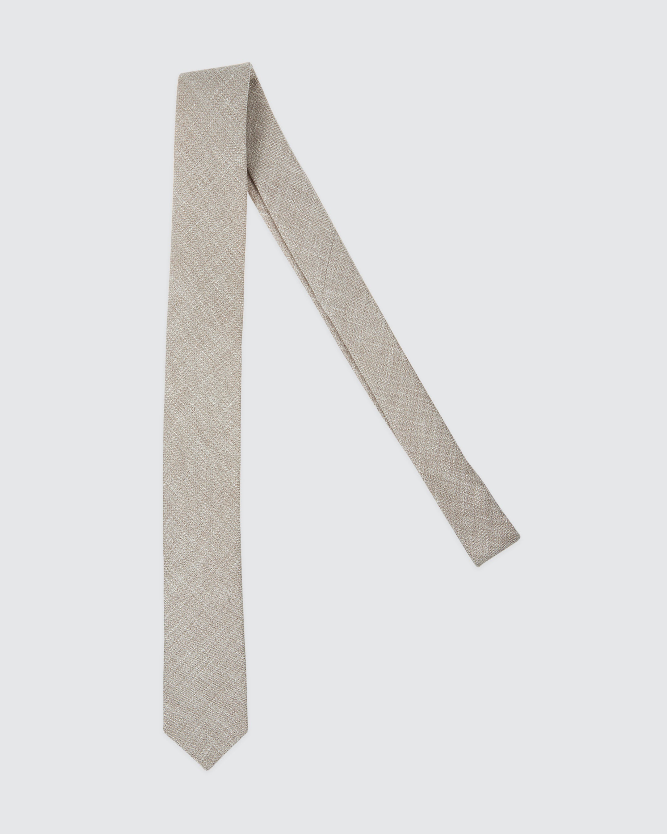 Men's Linen Cashmere and Silk Hand-Stitched Tie