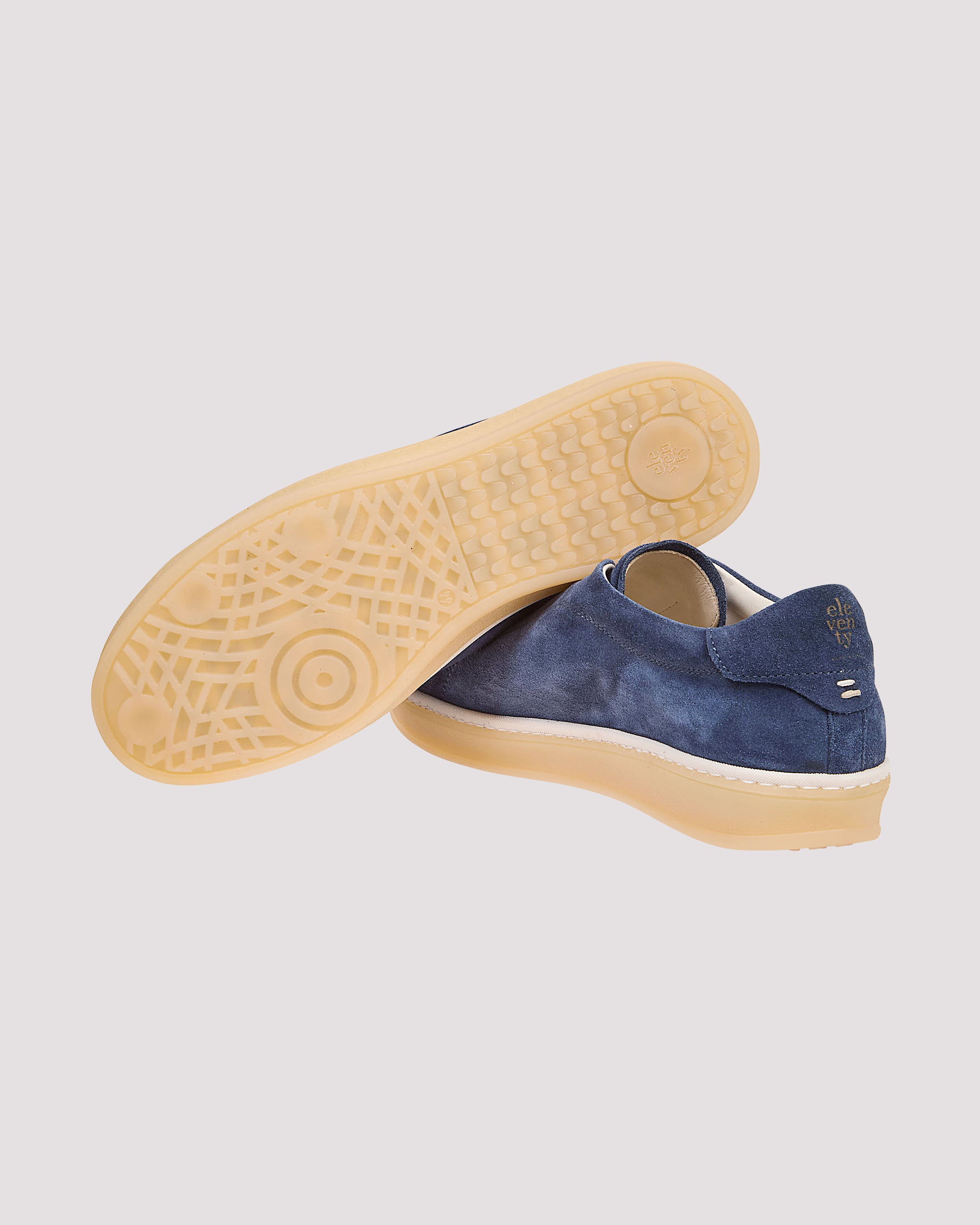 Men's Suede Calfskin Sneakers with Invisible Lacing