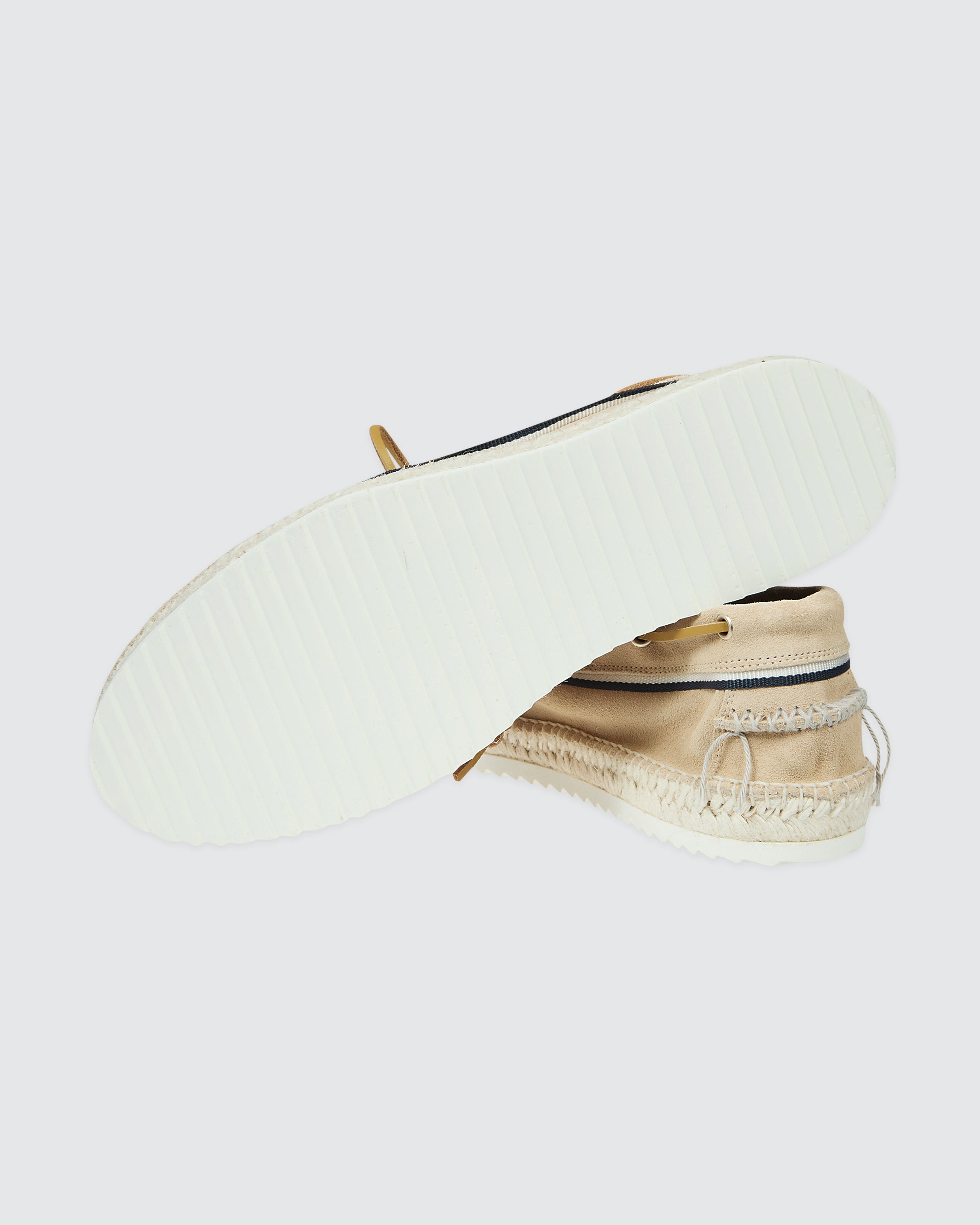 Men's Suede Calfskin Leather Boat Shoe Espadrilles alternative