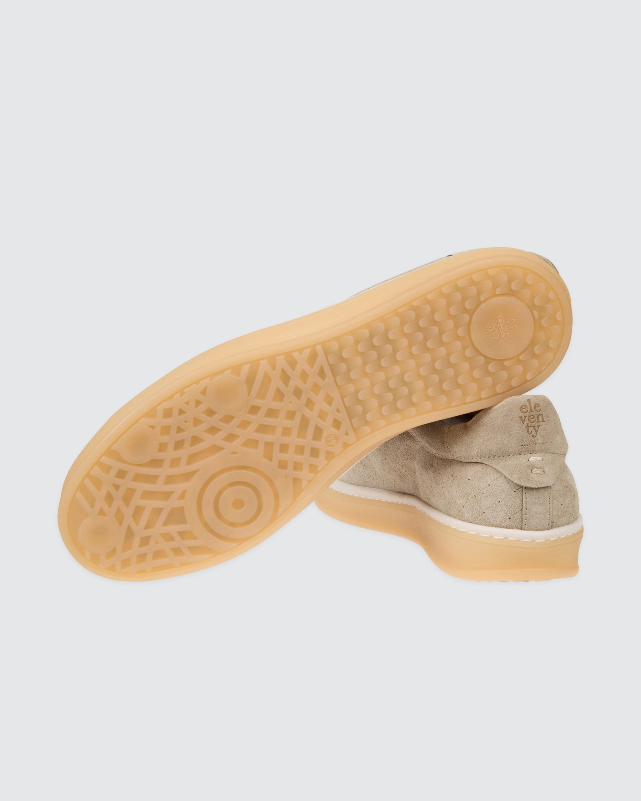 Men's Woven Suede Sneakers with 3D Texture - 3