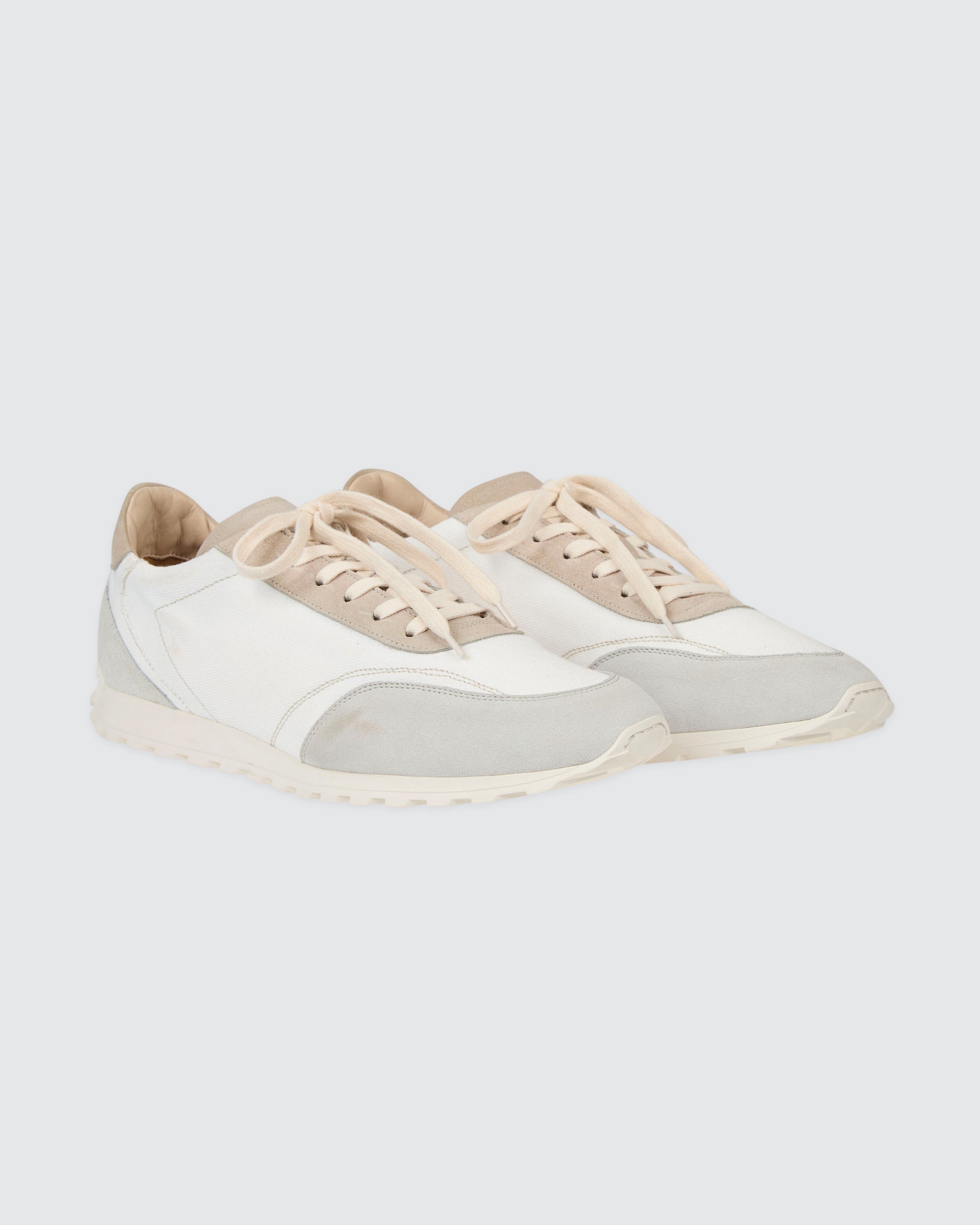 Men's Canvas and Suede Calfskin Sneakers - 1