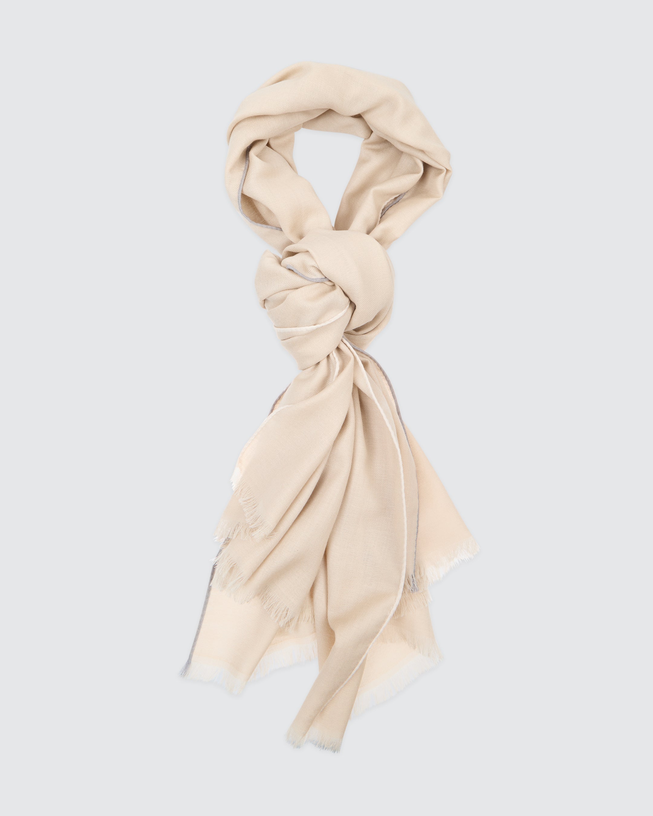 Men's Wool Cashmere and Silk Scarf 75x200 cm