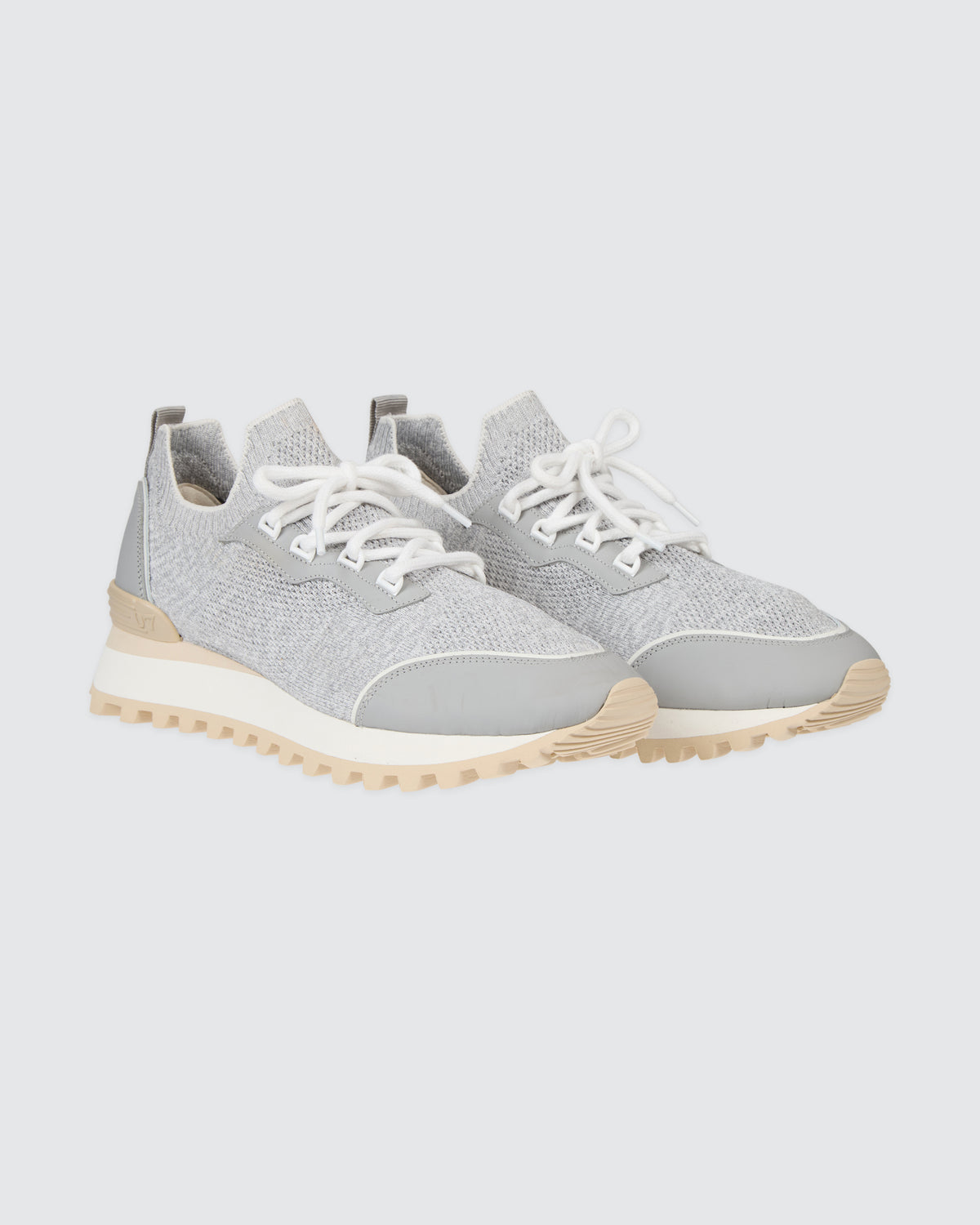 SNEAKERS MAGLIA E PELLE GOMMATA - 1