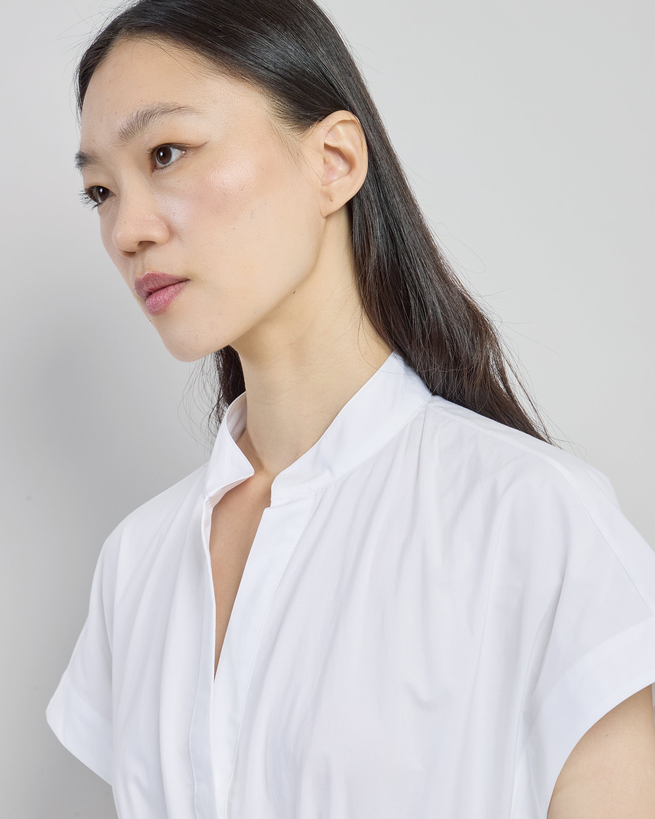 Women's Embroidered Cotton Poplin Shirt Dress - 3