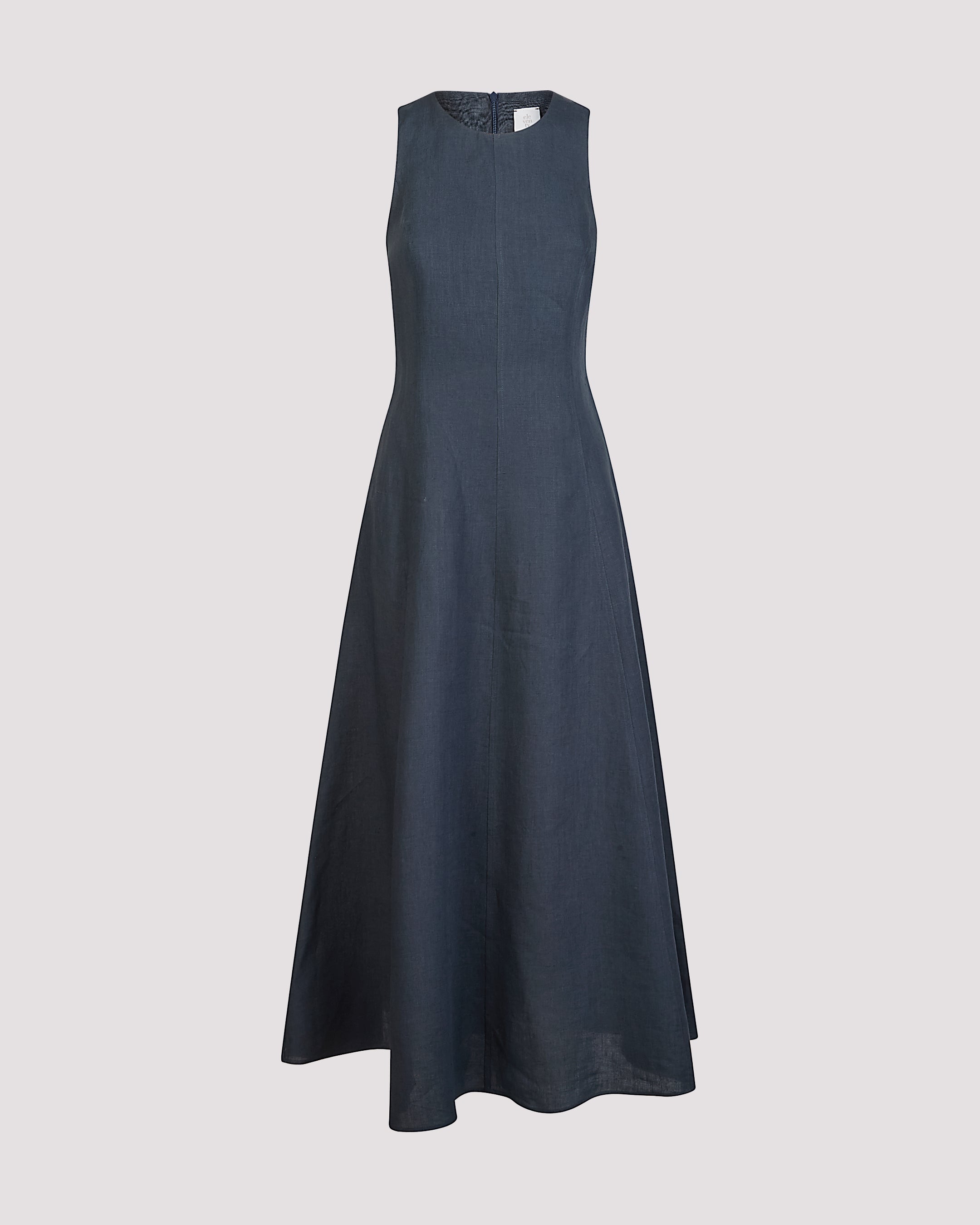 Women's Sleeveless Maxi Dress in 100% Pure Linen - 4