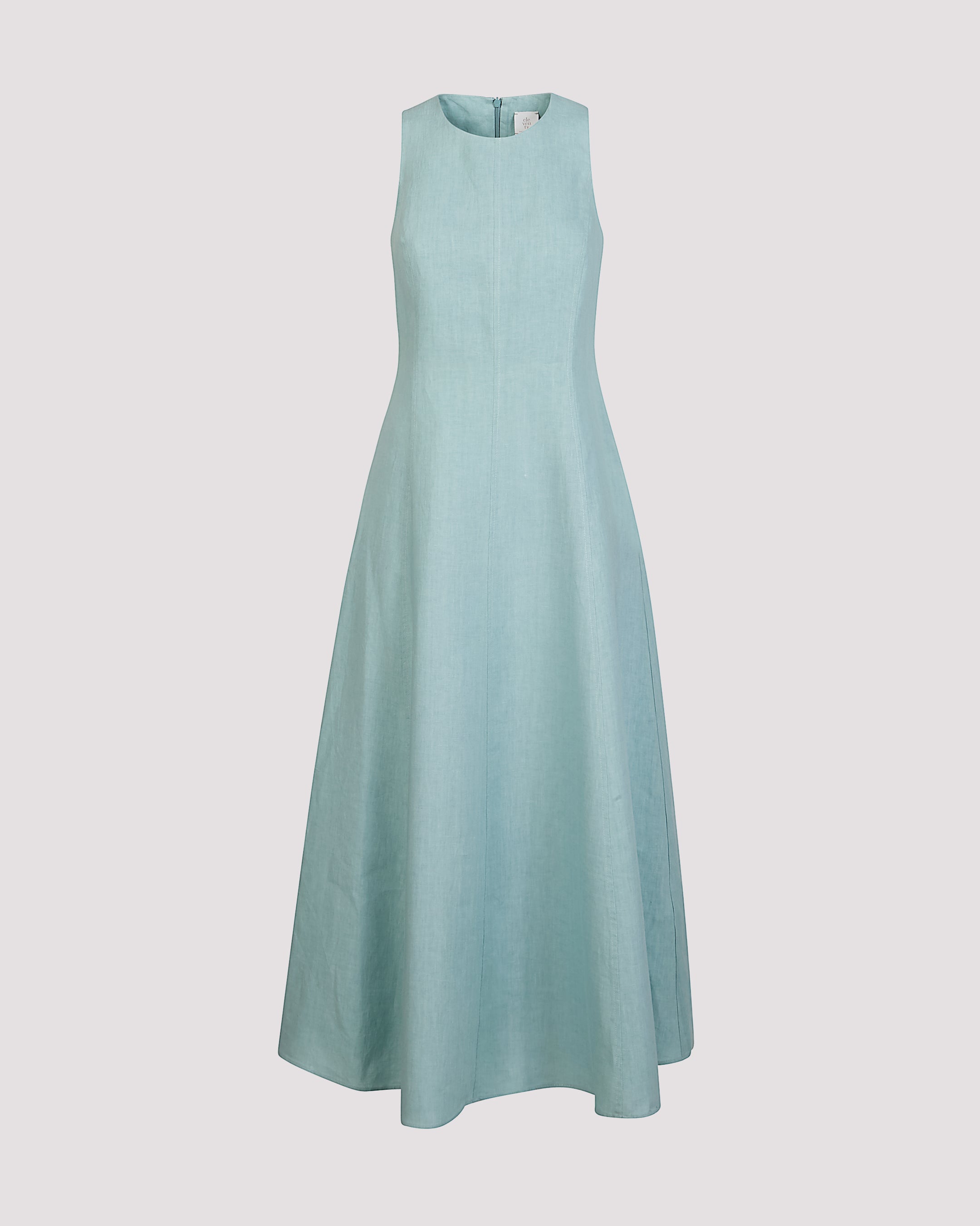 Women's Sleeveless Maxi Dress in 100% Pure Linen - 5