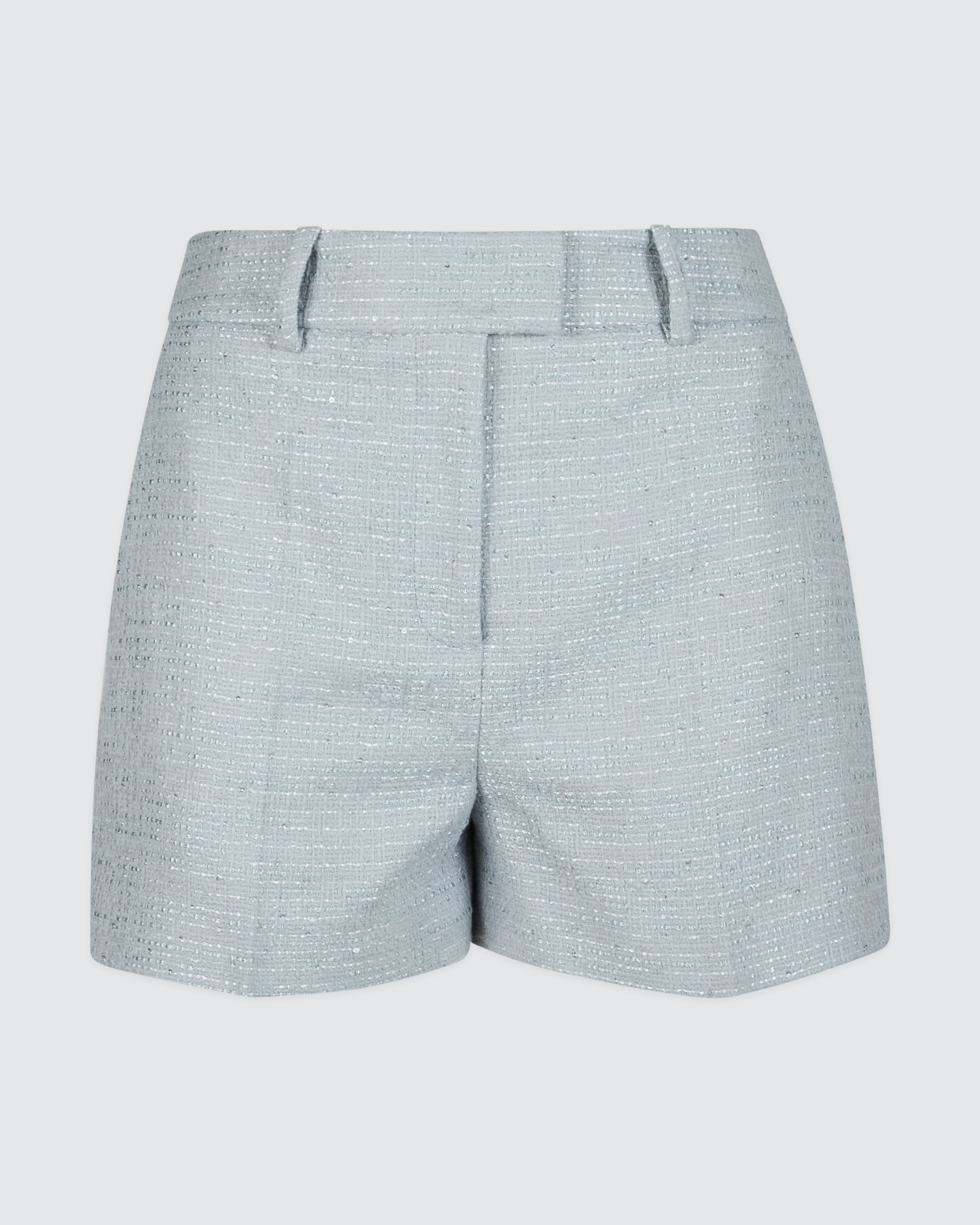 Shorts in Cotone Bouclé con Paillettes da Donna