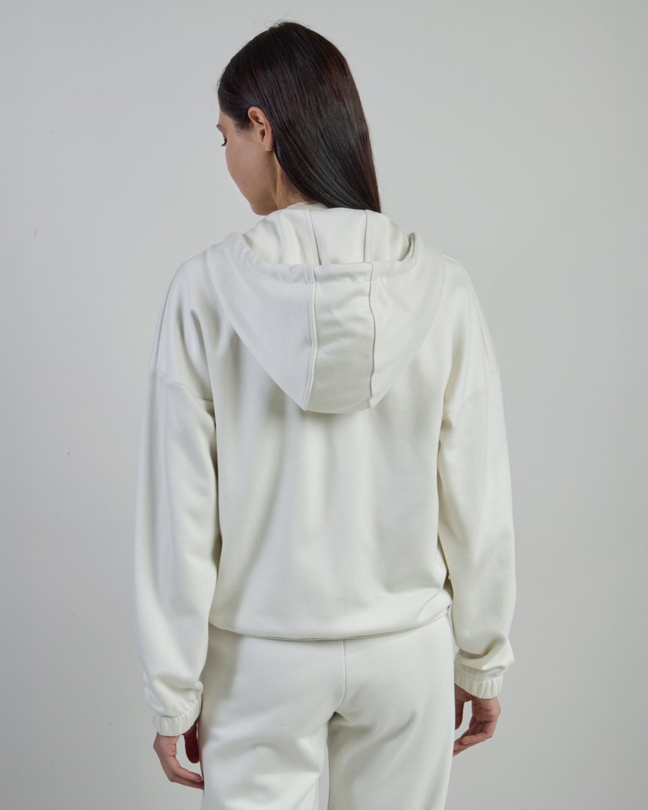 Women's Full Zip Viscose and Cotton Hoodie alternative