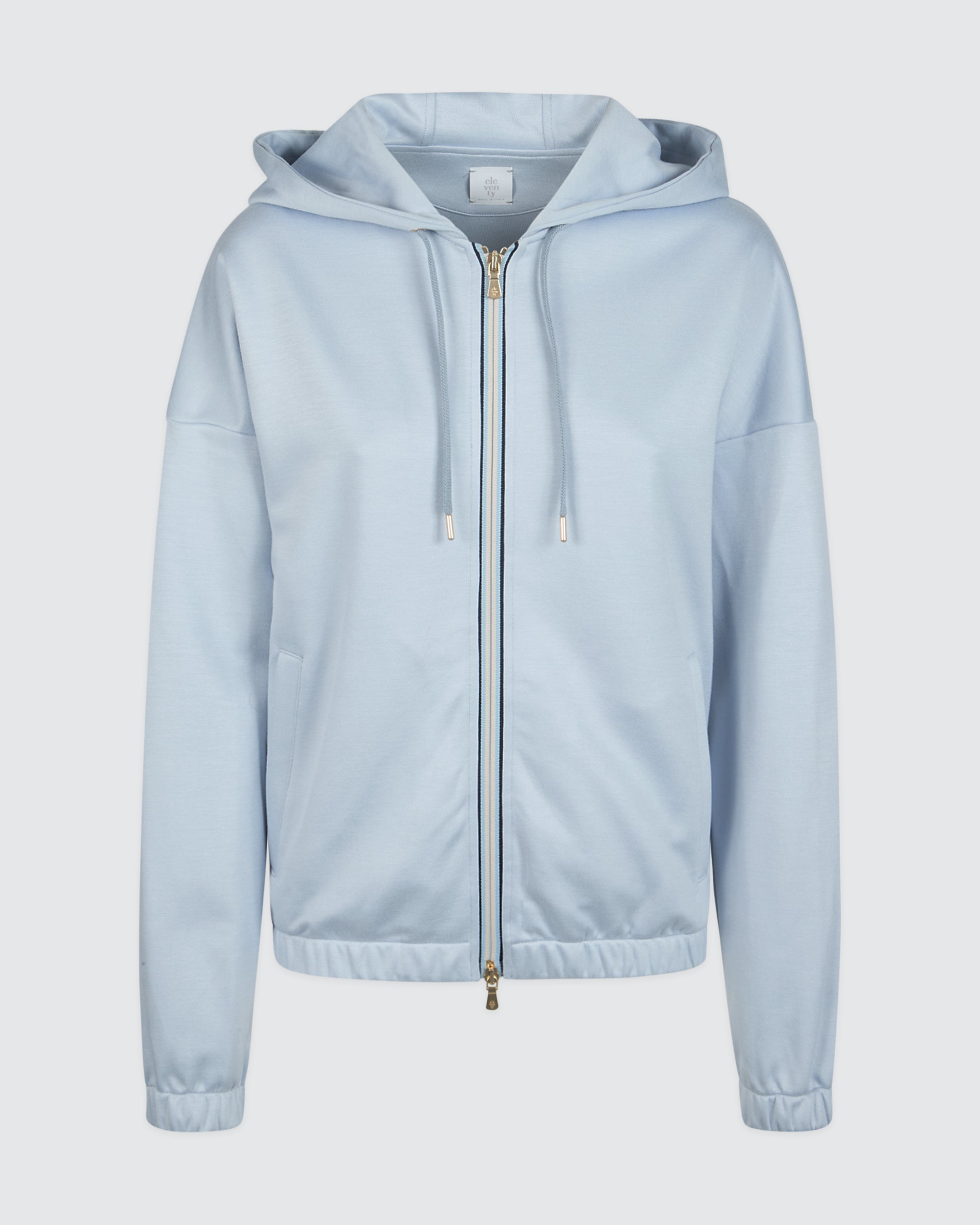 Women's Full Zip Viscose and Cotton Hoodie - 4