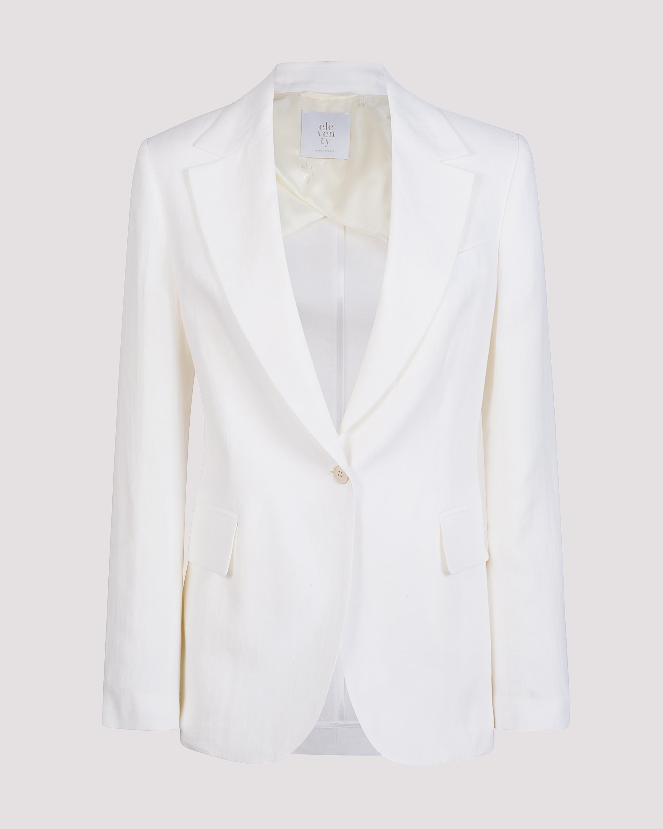 Women's Single-Breasted Linen Jacket for Summer Style - 4