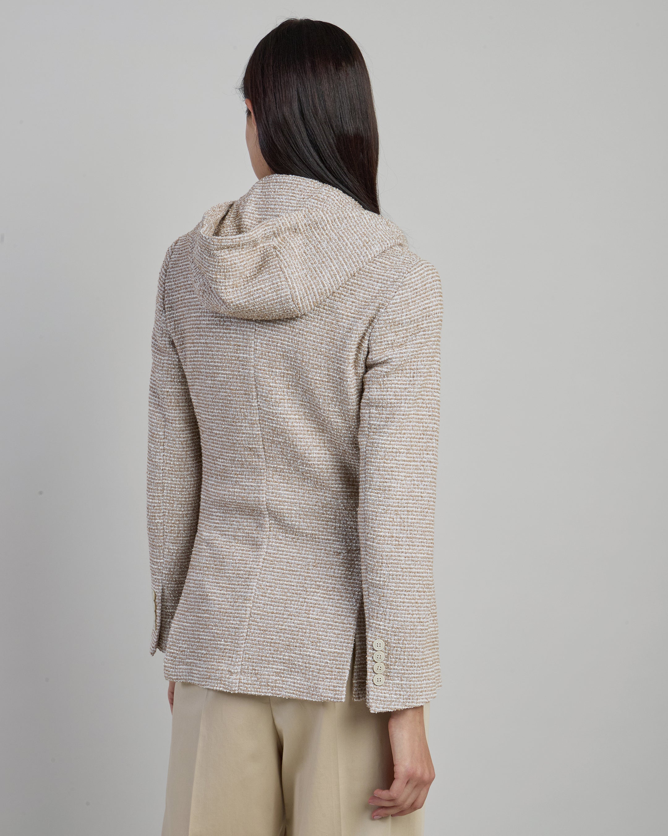 Women's Single-Breasted Stretch Cotton Jacket alternative