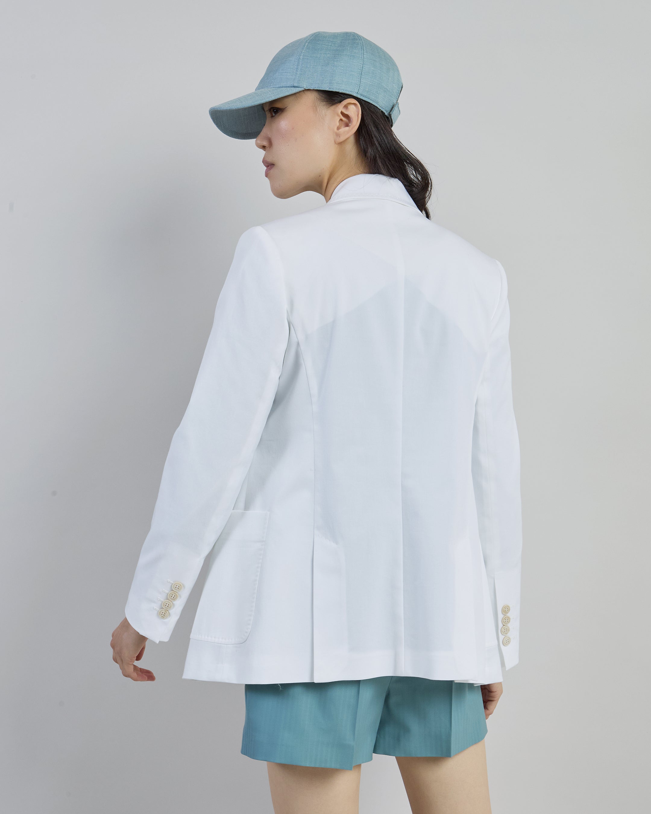 Women's Double-Breasted Stretch Cotton Jacket alternative