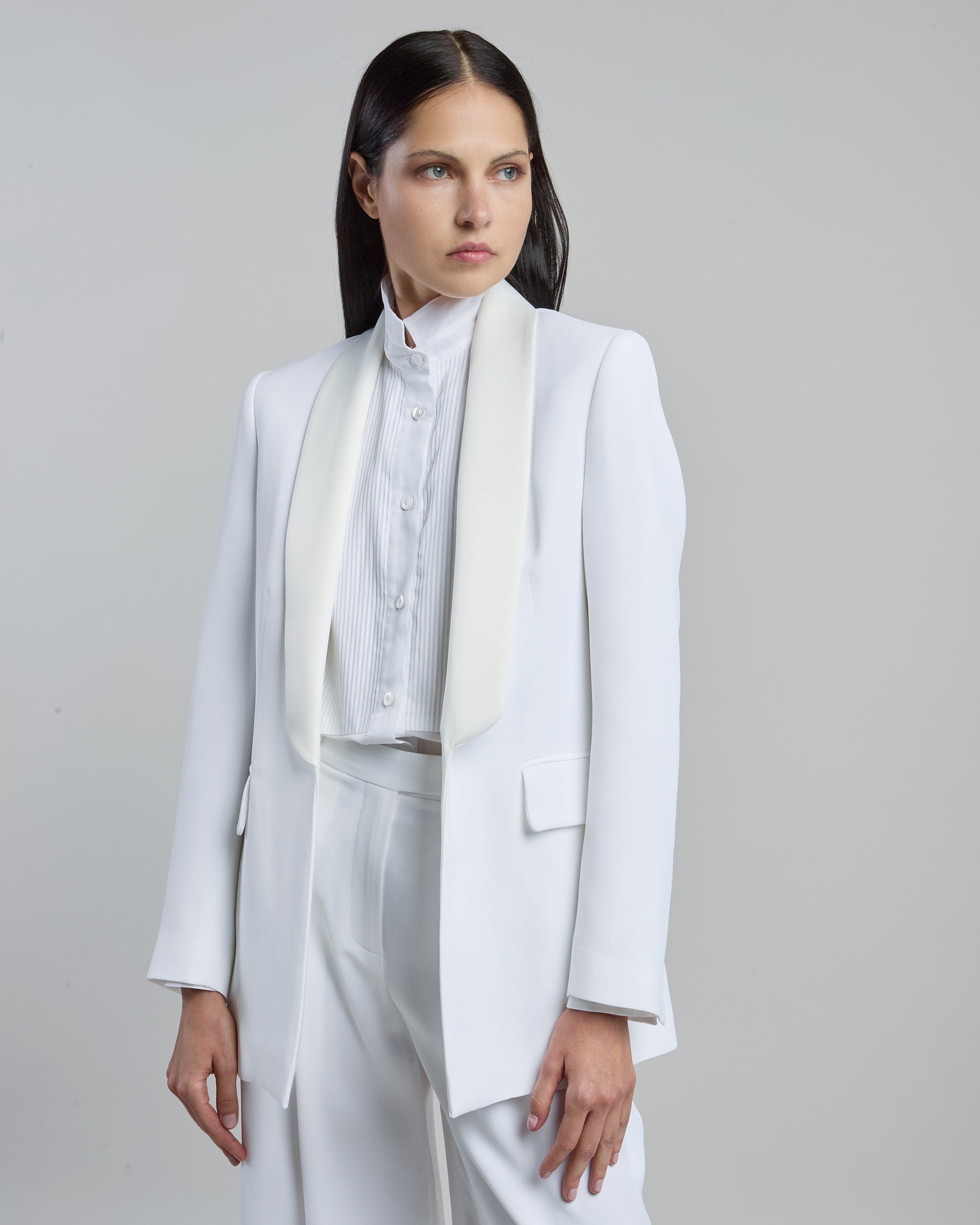 Women's Viscose and Satin Tuxedo Jacket