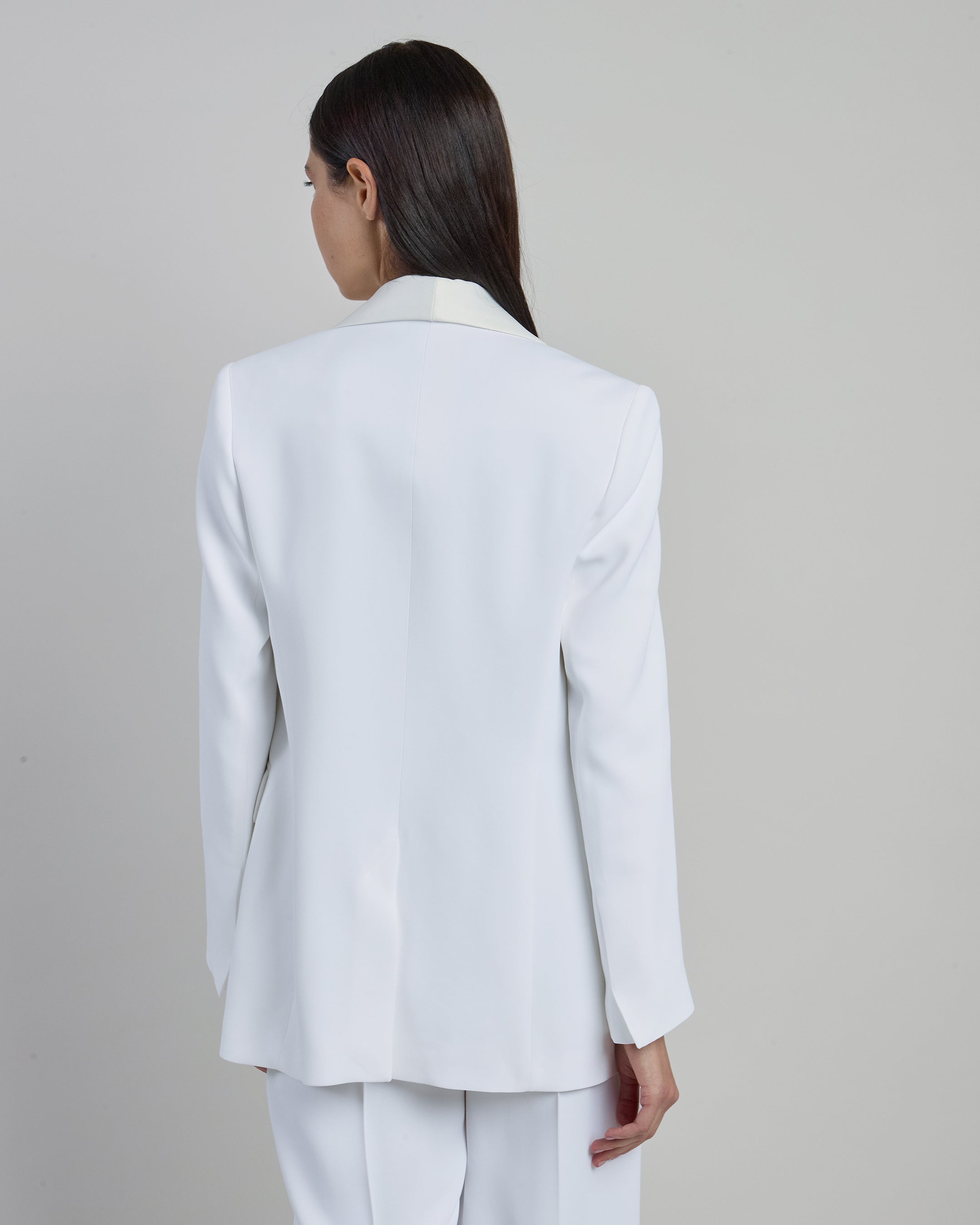 Women's Viscose and Satin Tuxedo Jacket alternative