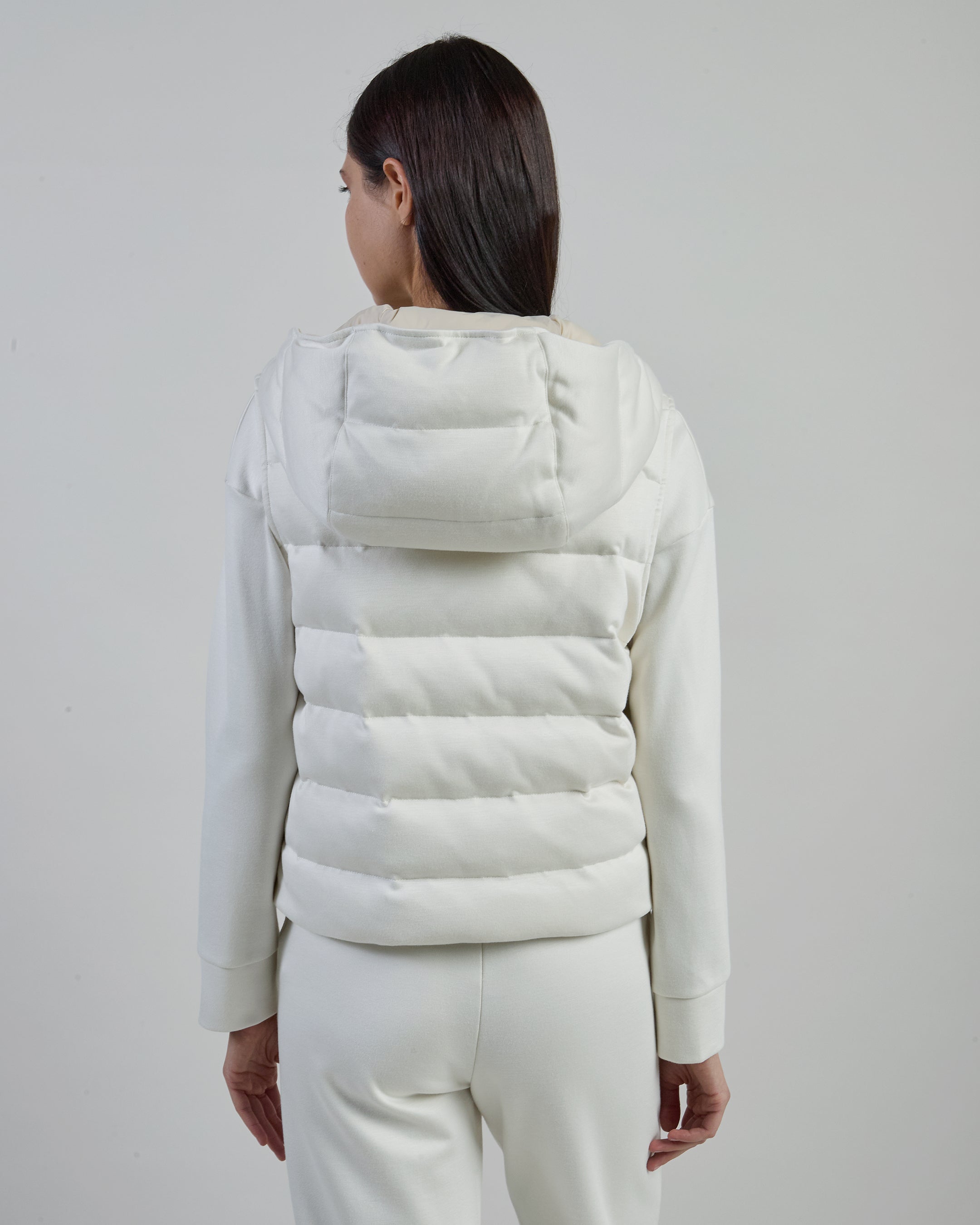 Women's Viscose Cotton Padded Vest with Hood alternative