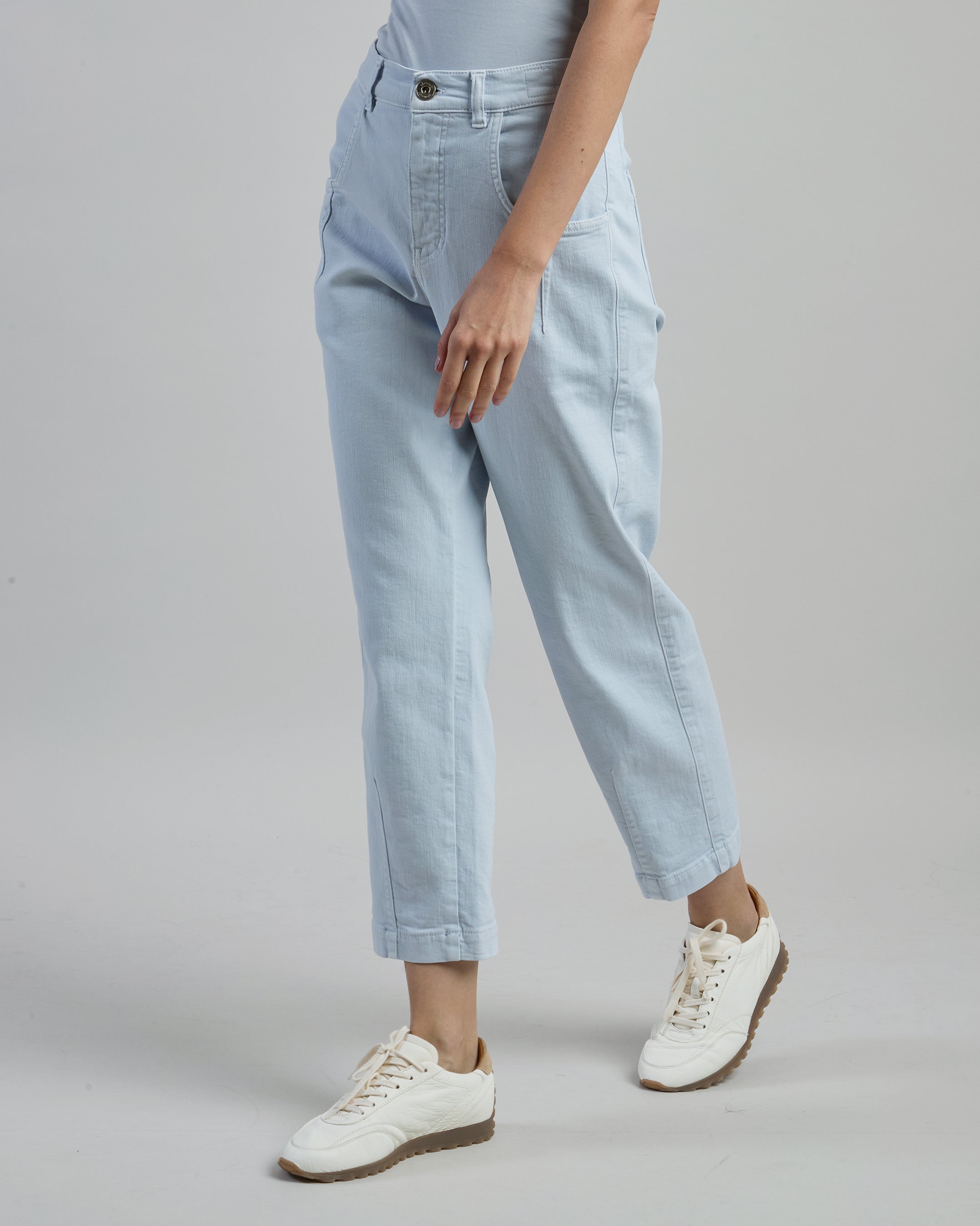 Women's Stretch Cotton Bull Denim Trousers