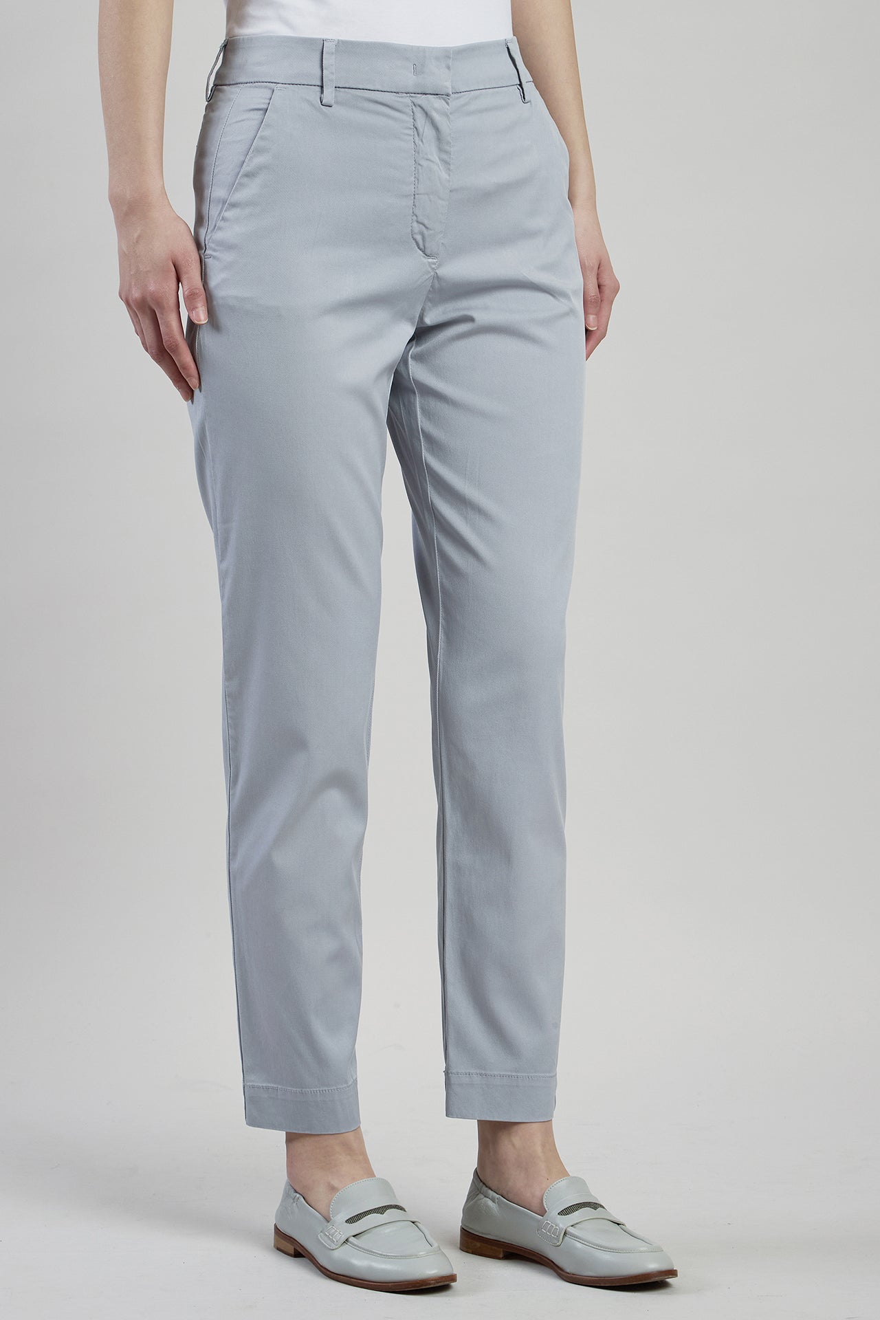 Women's Slim Fit Cotton and Lyocell New York Trousers
