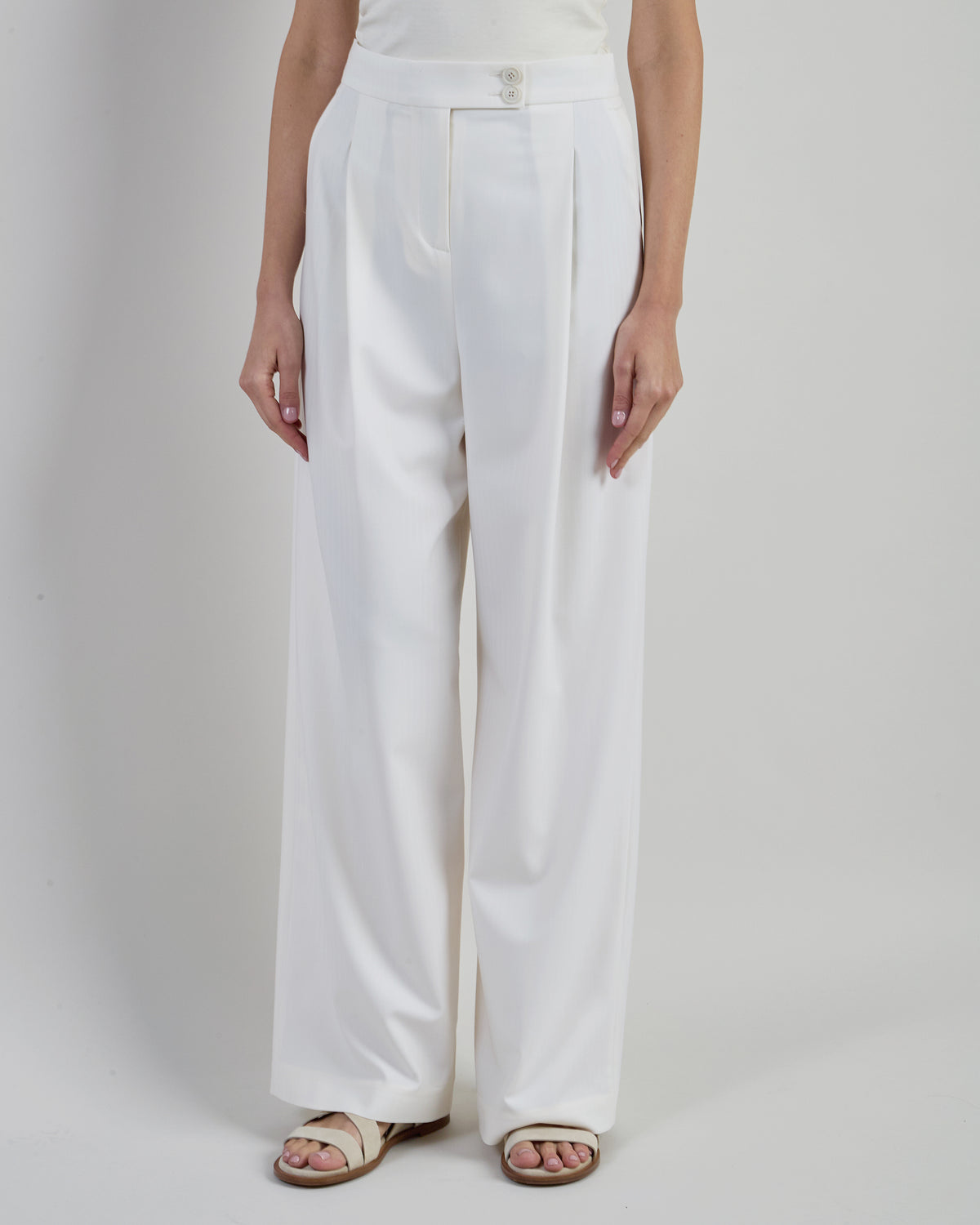 Women's Stretch Wool Wide-Leg Travel Trousers - 1