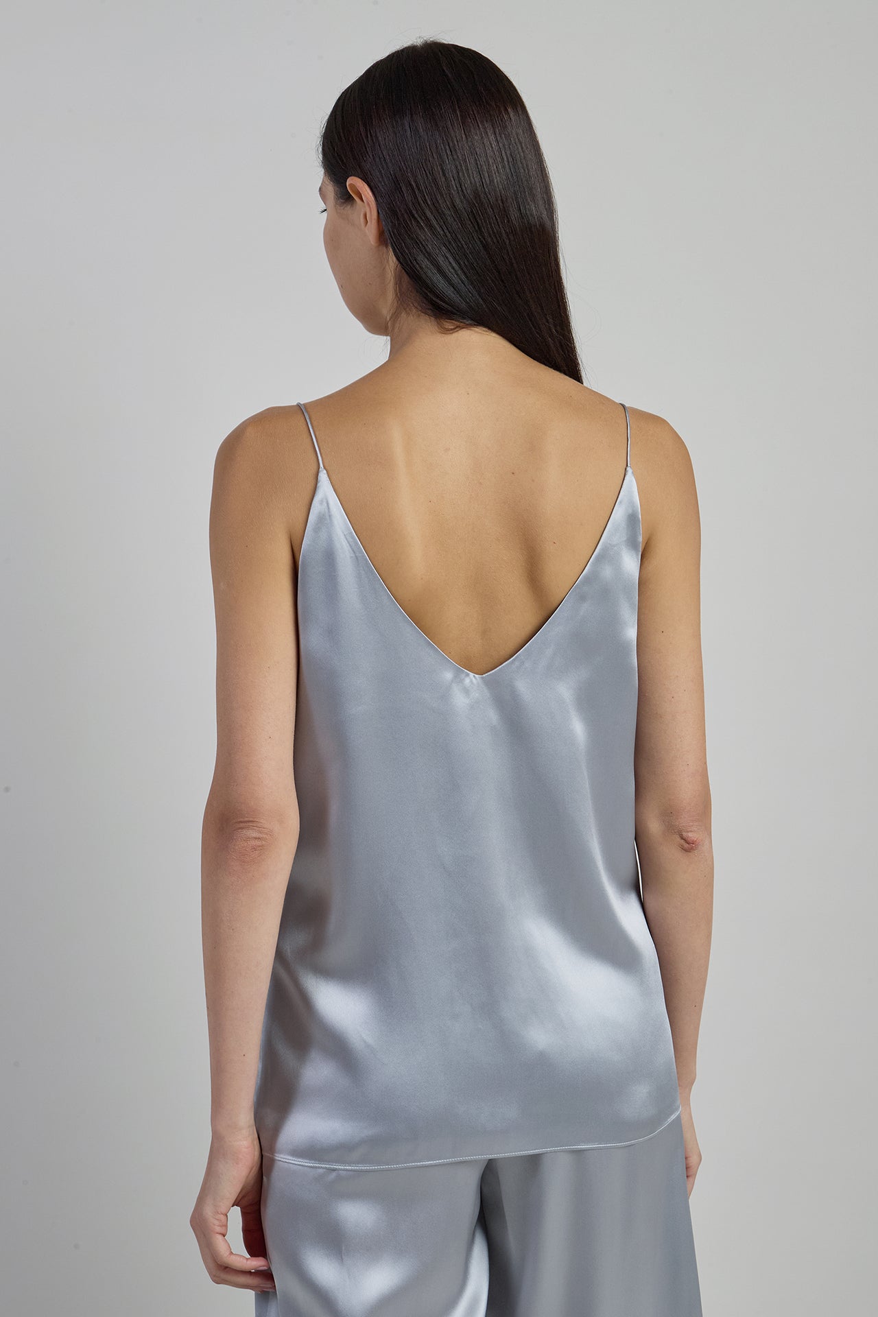 Premium Women's V-Neck Double Silk Satin Camisole - 6