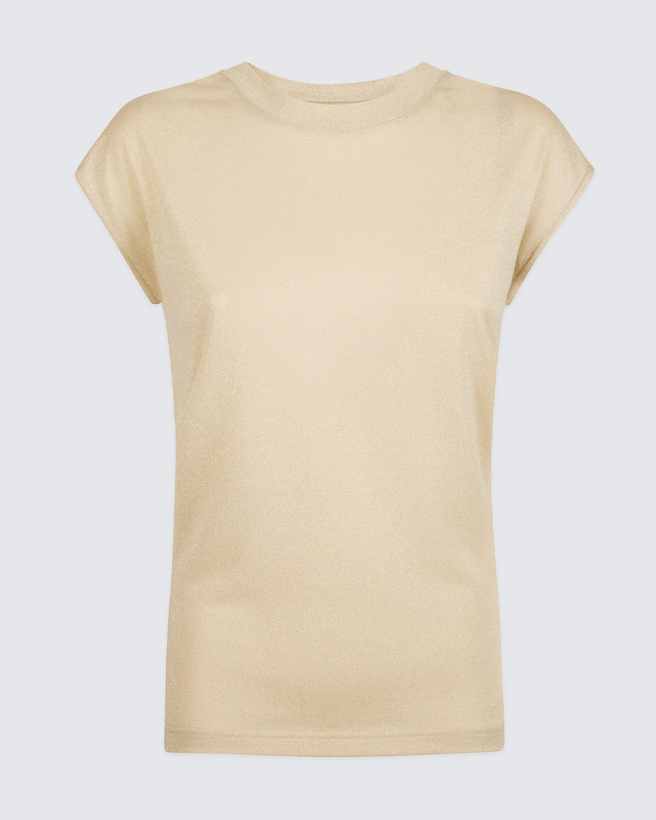 Women's Metallic Jersey Sleeveless Crew Neck T-Shirt - 4