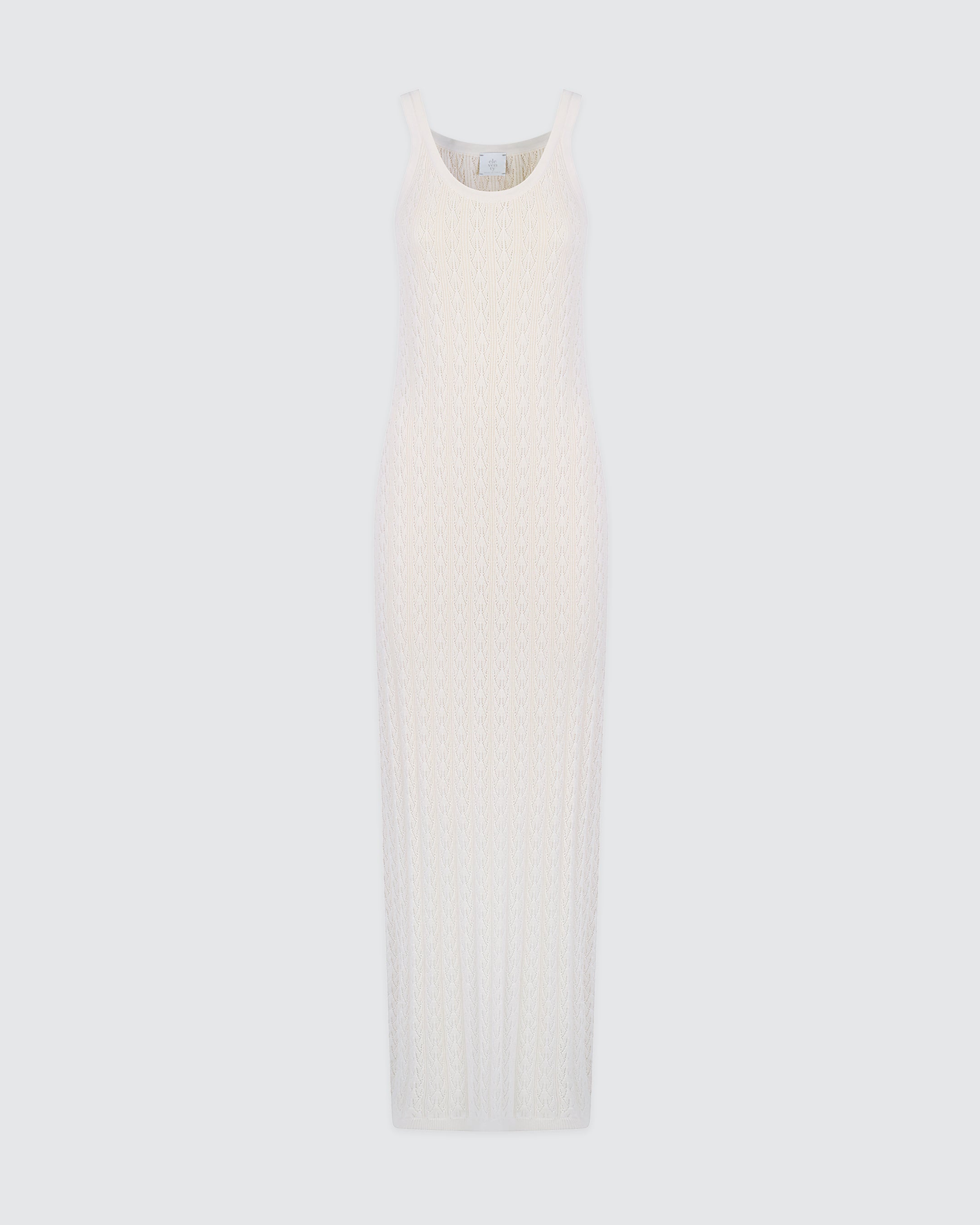 Organic Cotton Two-Tone Ribbed Knit Maxi Dress - 4