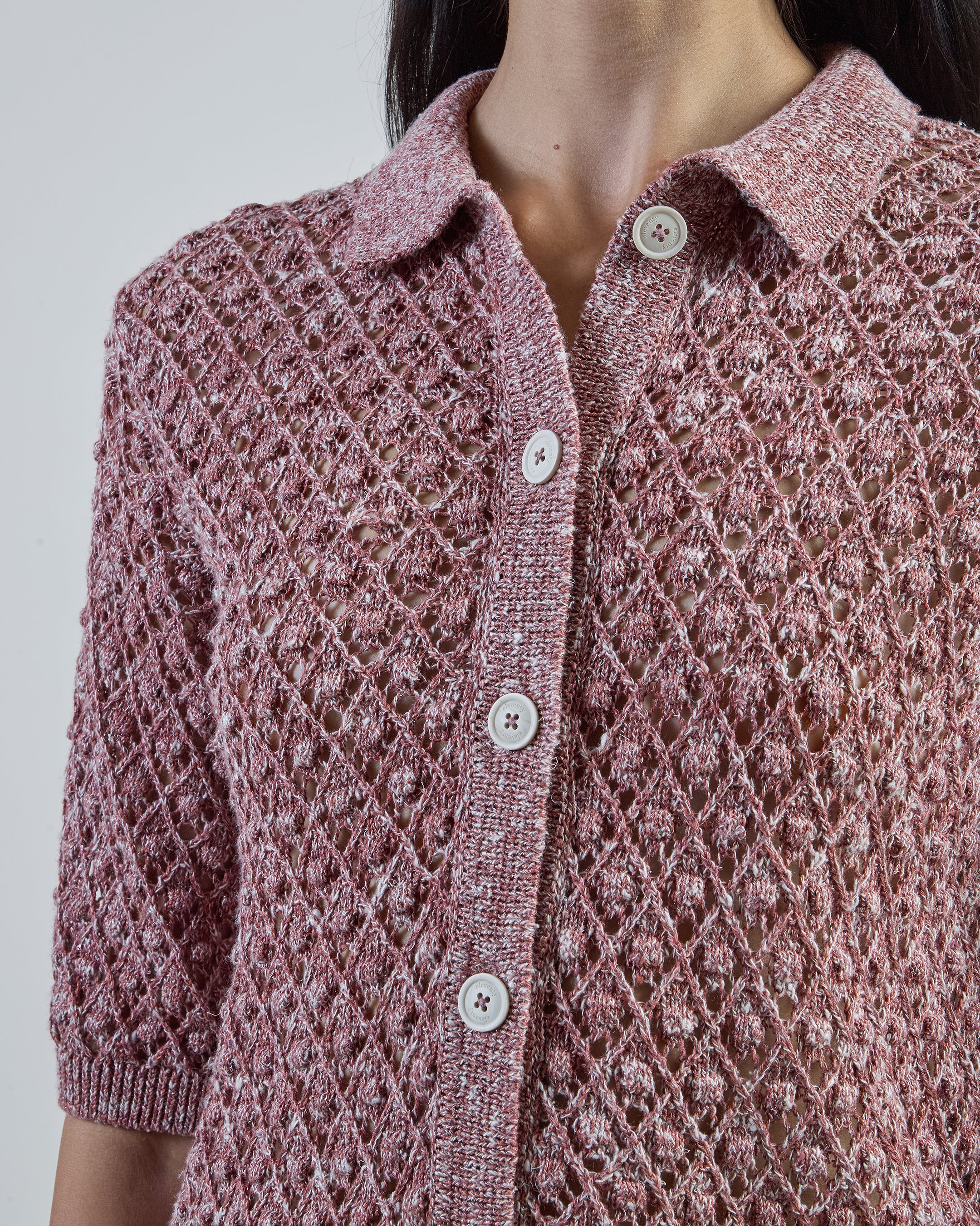Women's Linen Cotton and Silk Knitted Overshirt
