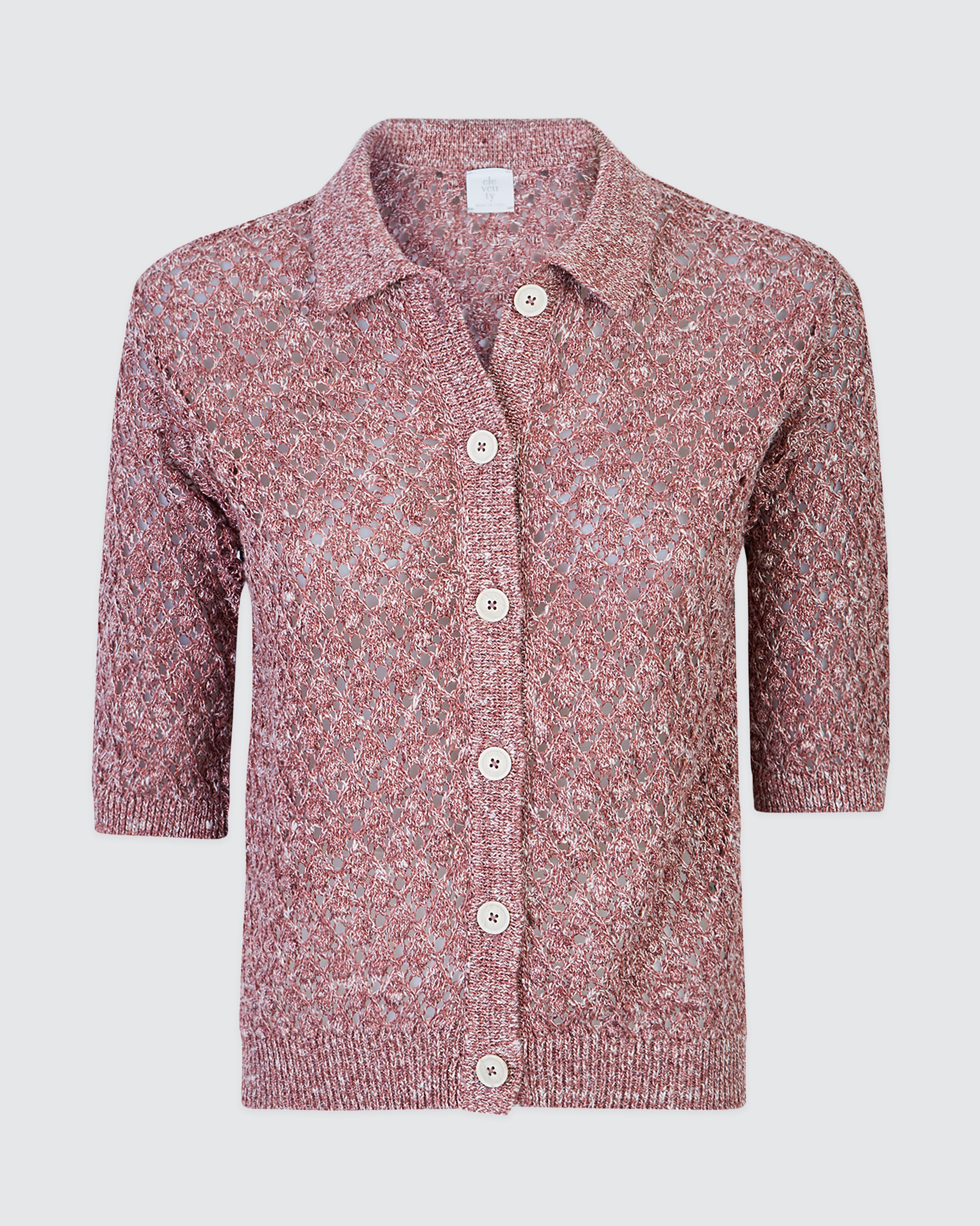 Women's Linen Cotton and Silk Knitted Overshirt - 4