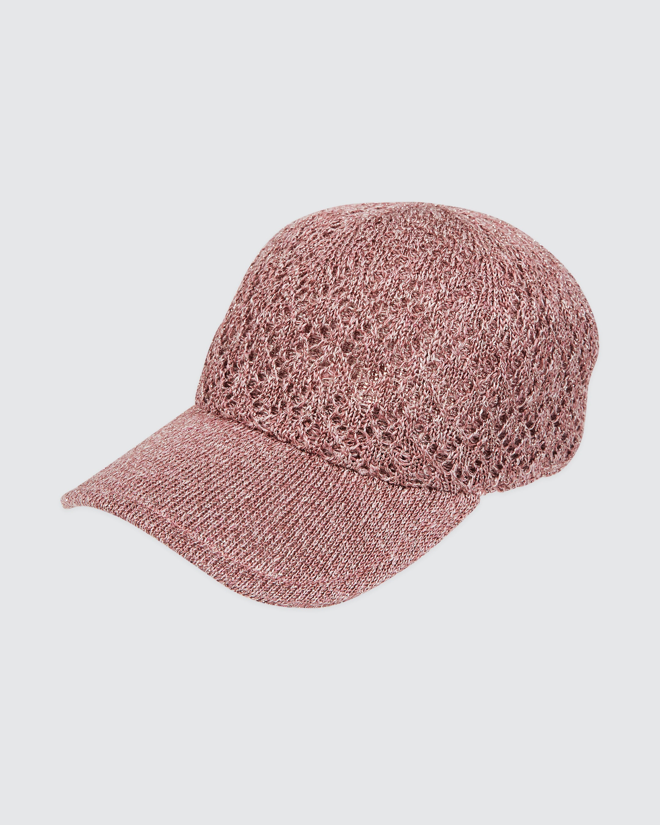 Women's Silk and Linen Knit Baseball Cap alternative