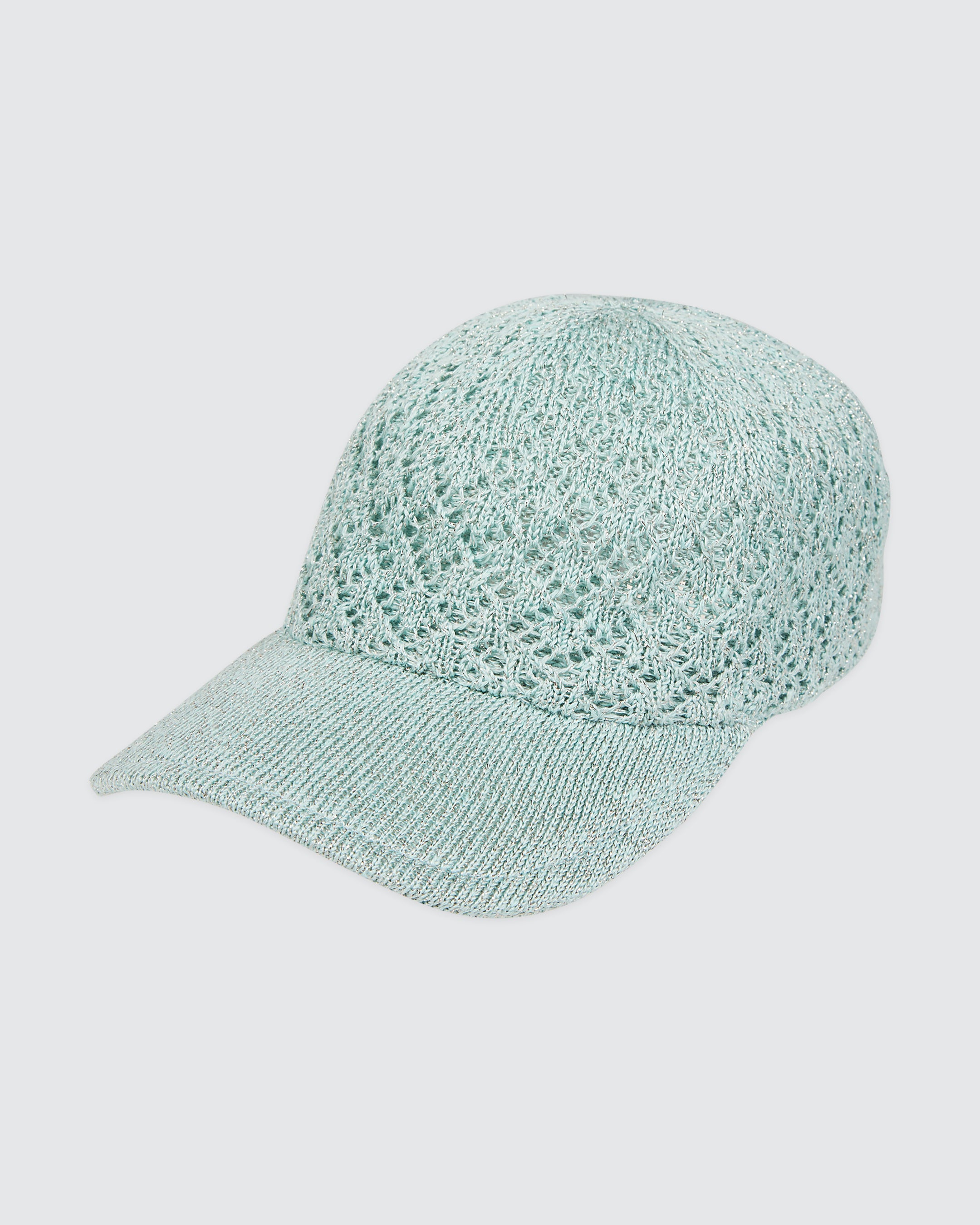 Cappello da Baseball in Seta e Lino da Donna