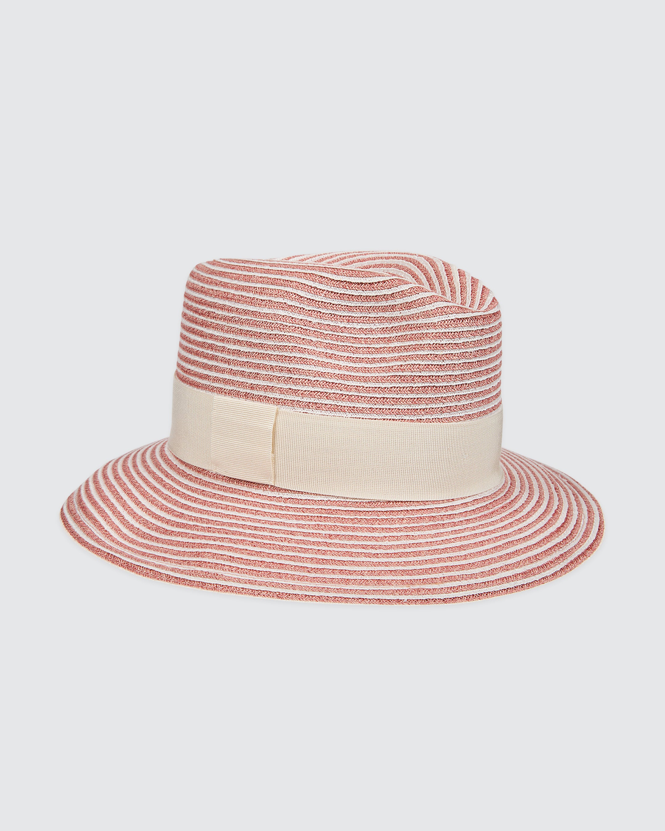 Two-Tone Hemp Hat with Contrasting Grosgrain Band alternative