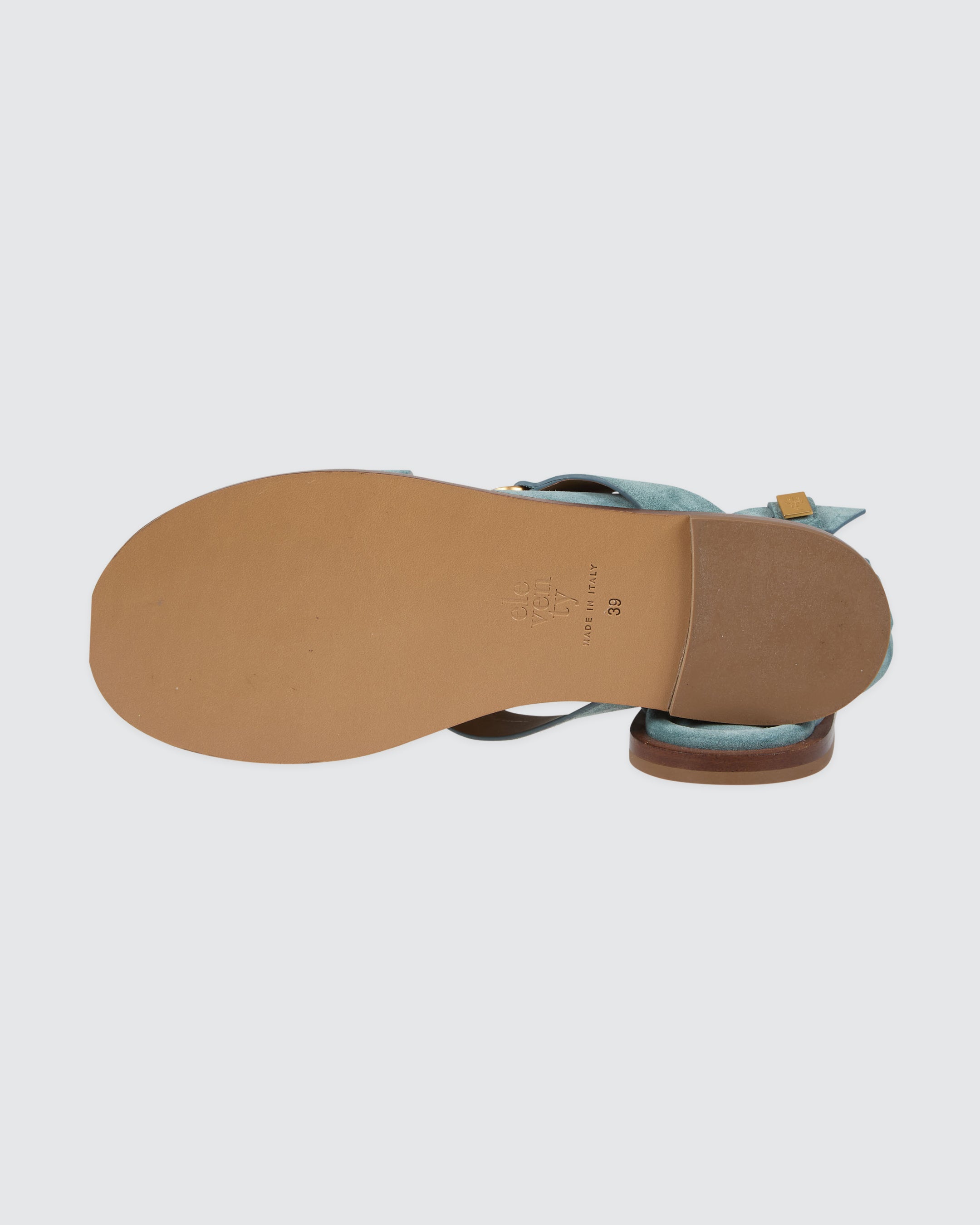 Women's Flat Suede Sandals with Buckle Straps