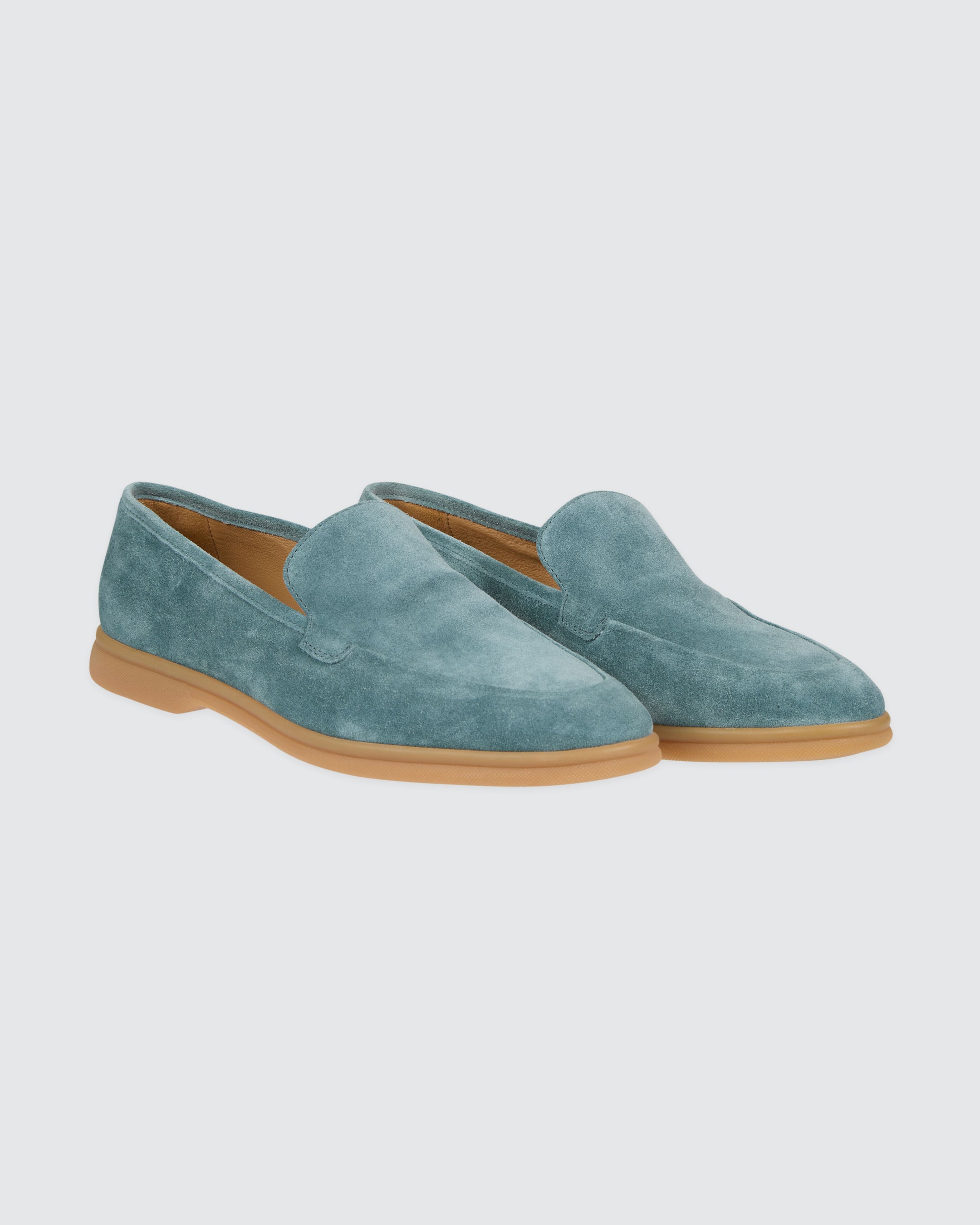 Women's Suede Leather Moccasins in Soft Calfskin - 5