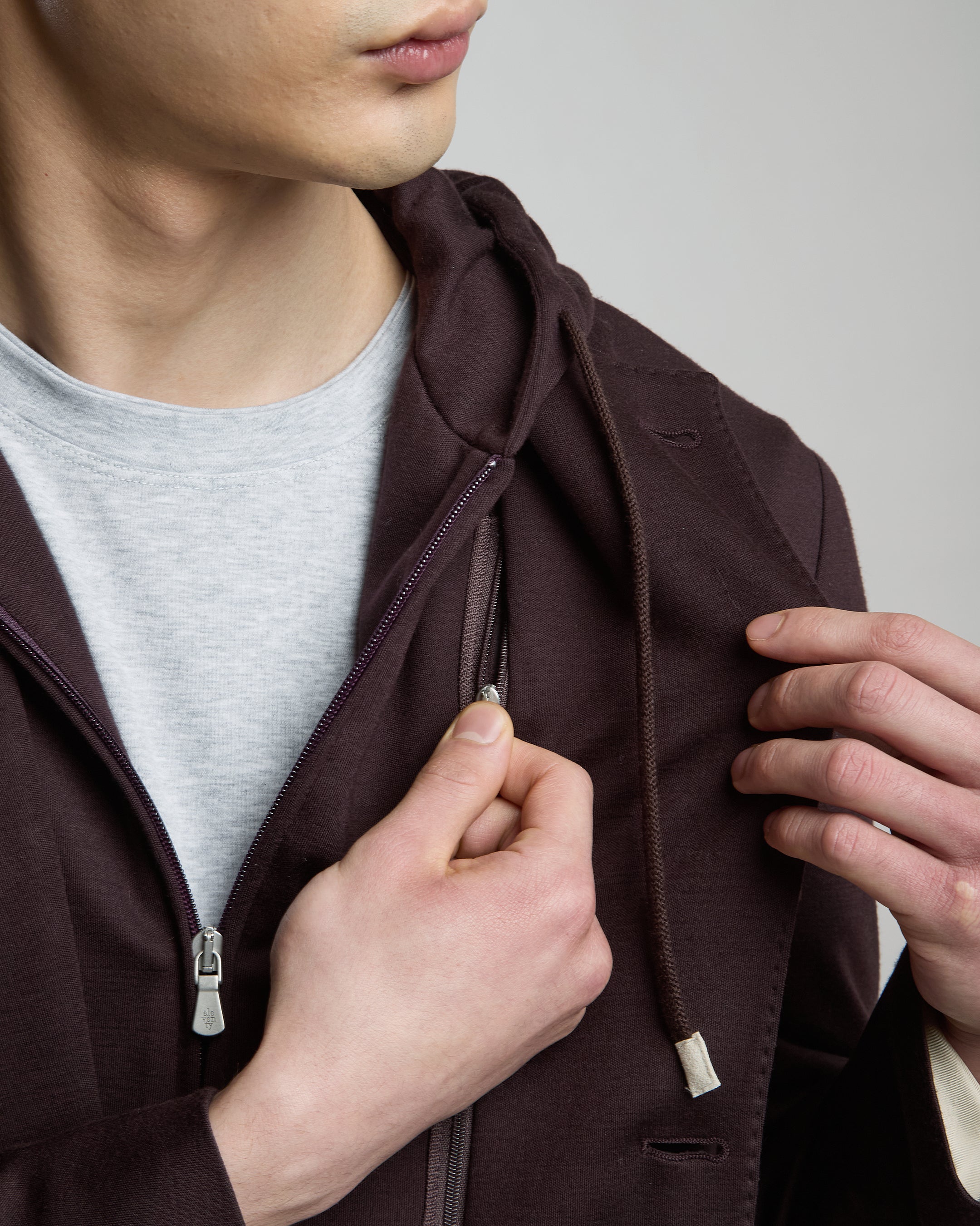 WOOL INTERLOCK JACKET WITH BIB FRONT - 4