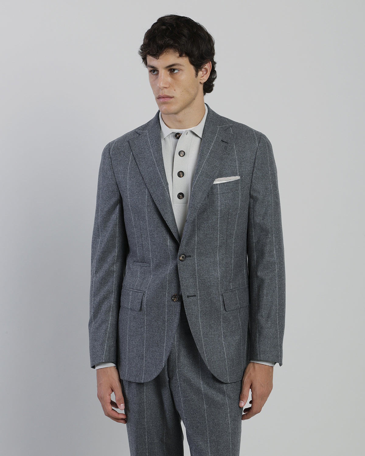 ABITO MONOPETTO LANA SETA CASHMERE - 32