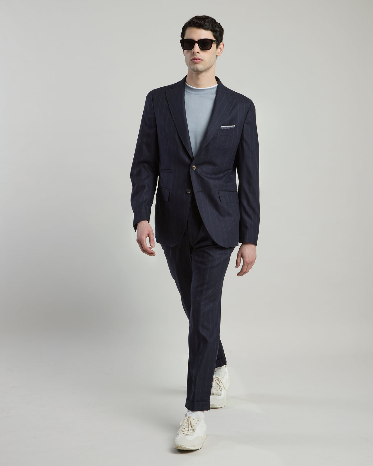 SINGLE-BREASTED CASHMERE SUIT - 1