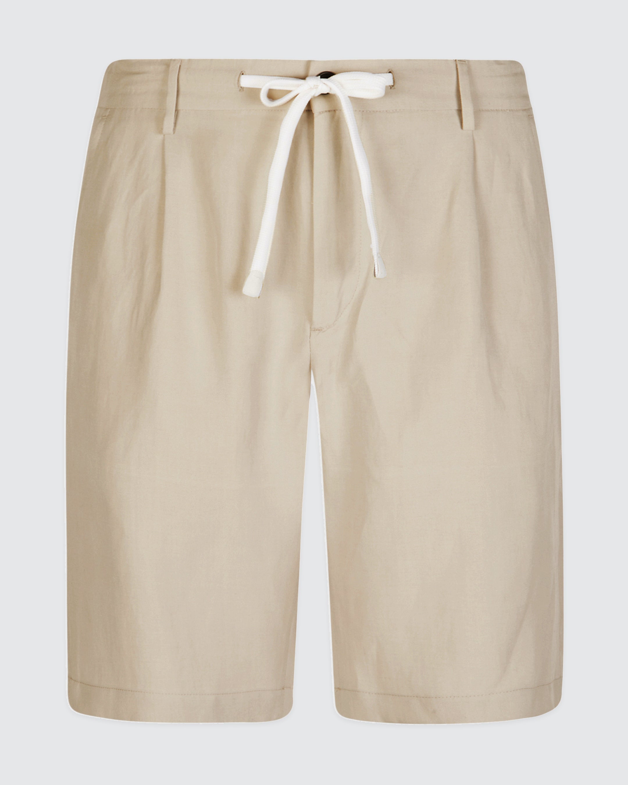 LYOCELL AND LINEN BERMUDA SHORTS - 4