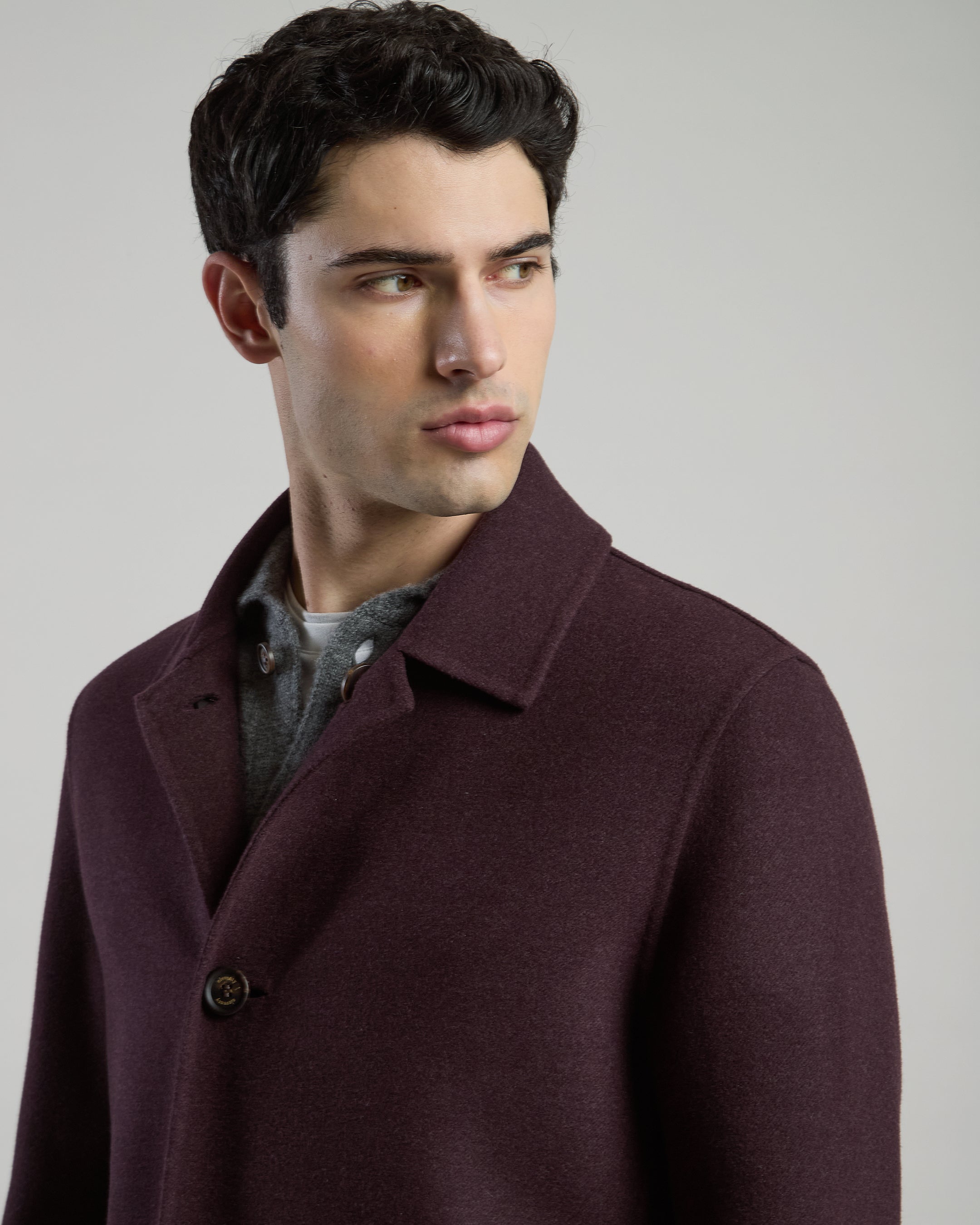 CAPPOTTO MONOPETTO REVERSIBILE LANA 14 MICRON