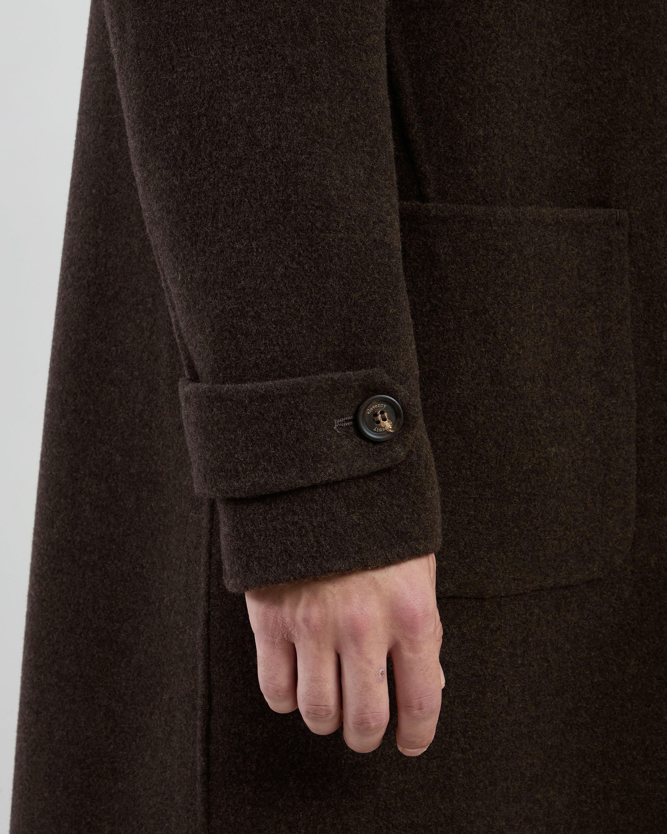 CAPPOTTO MONOPETTO REVERSIBILE LANA