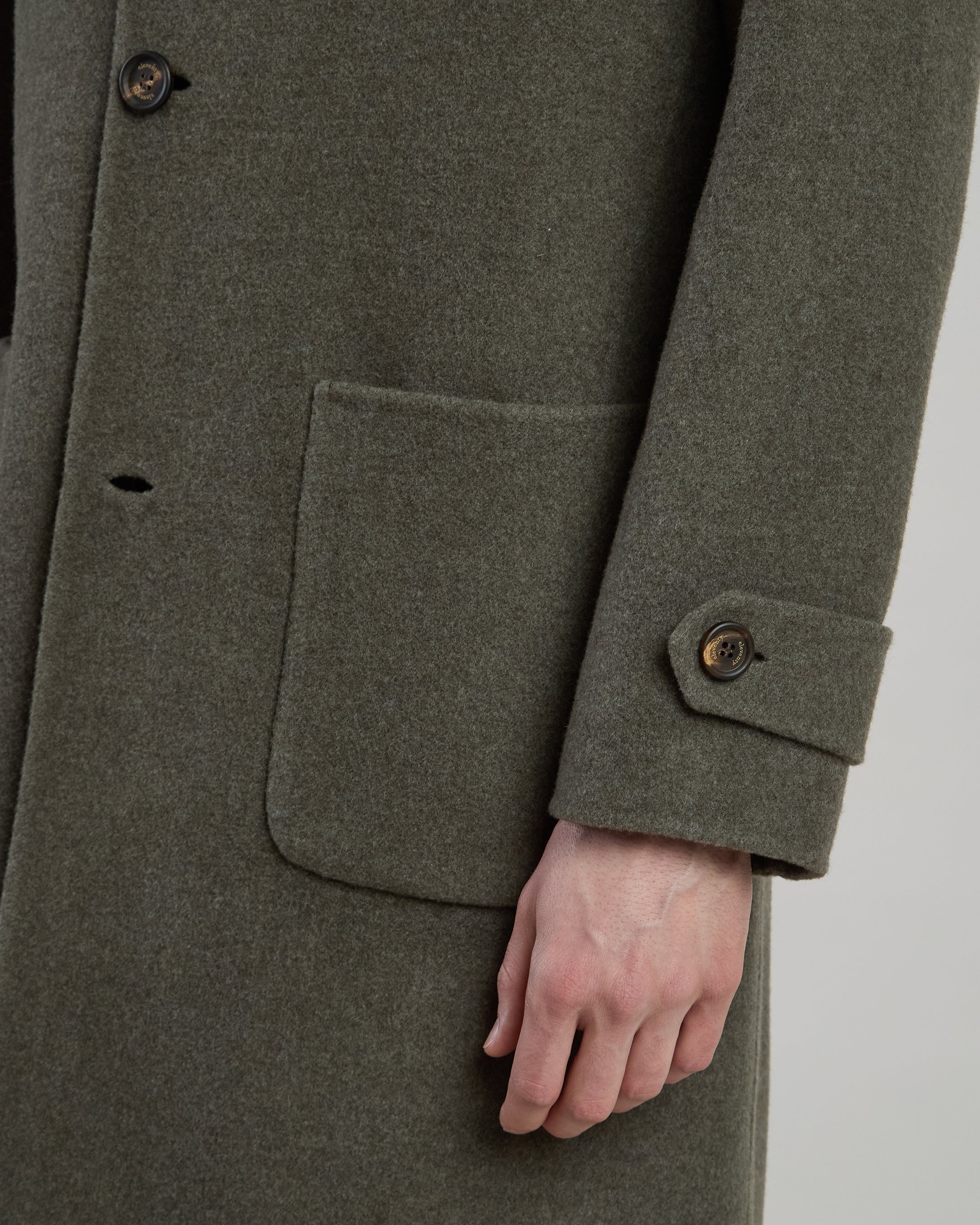 CAPPOTTO MONOPETTO REVERSIBILE LANA