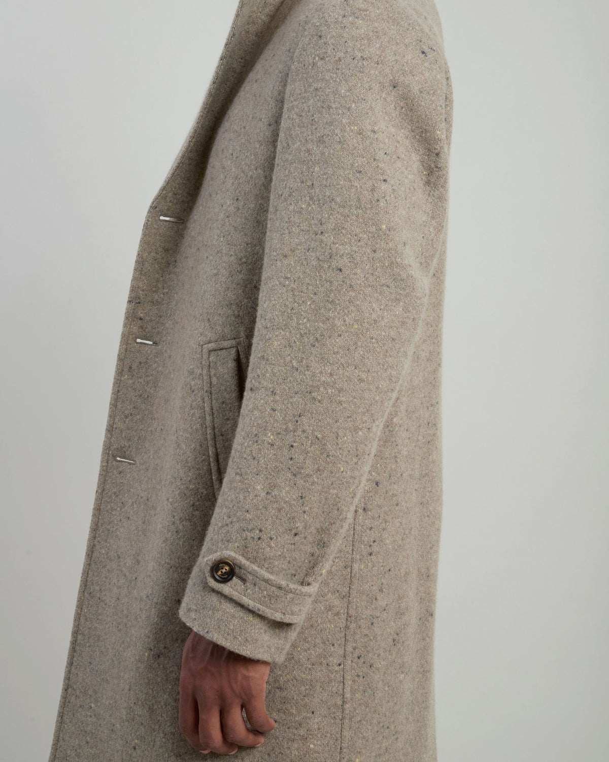 CAPPOTTO MONOPETTO LANA CASHMERE TWEED