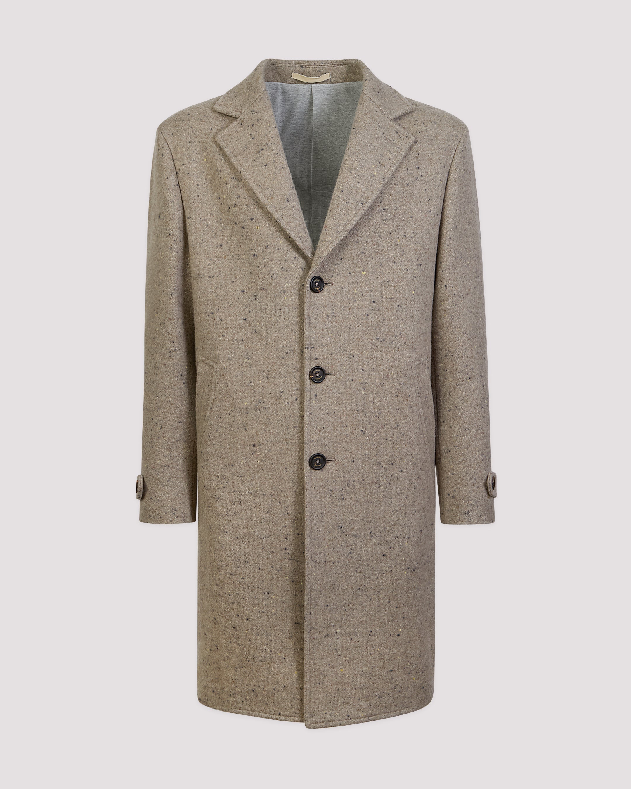CAPPOTTO MONOPETTO LANA CASHMERE TWEED - 7