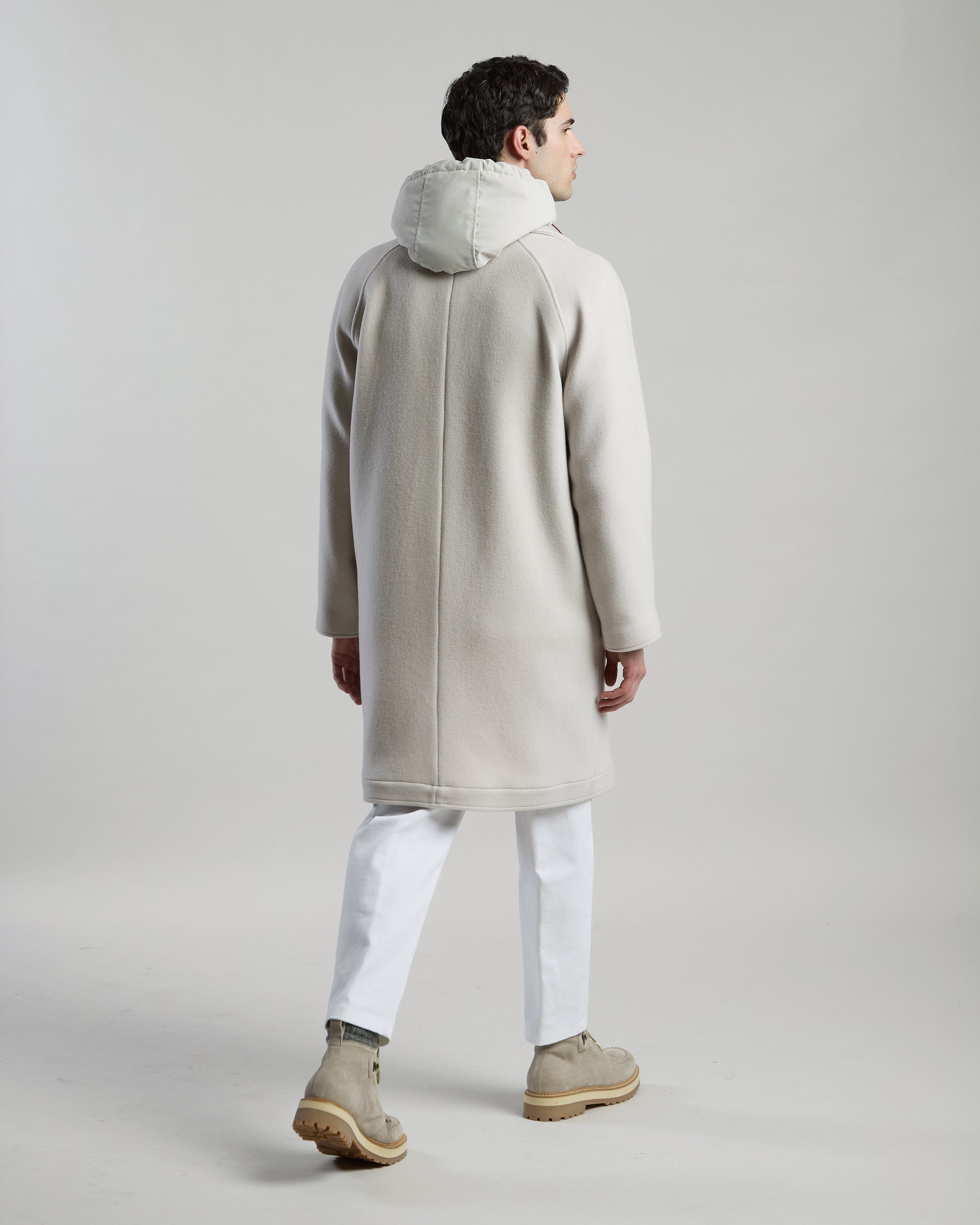 CAPPOTTO MONOPETTO LANA CASHMERE E TESSUTO TECNICO - 2