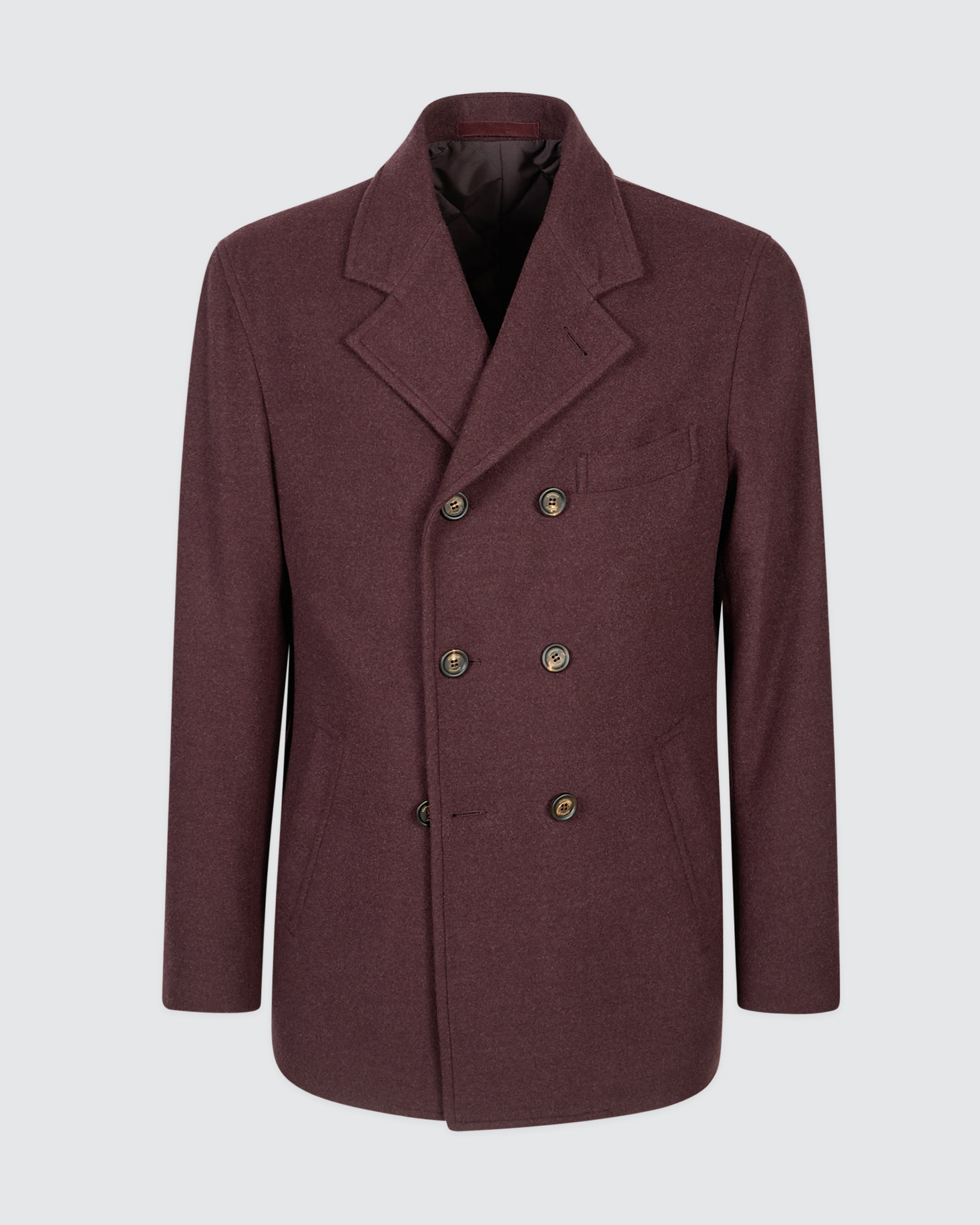 14-MICRON WOOL PEACOAT - 8