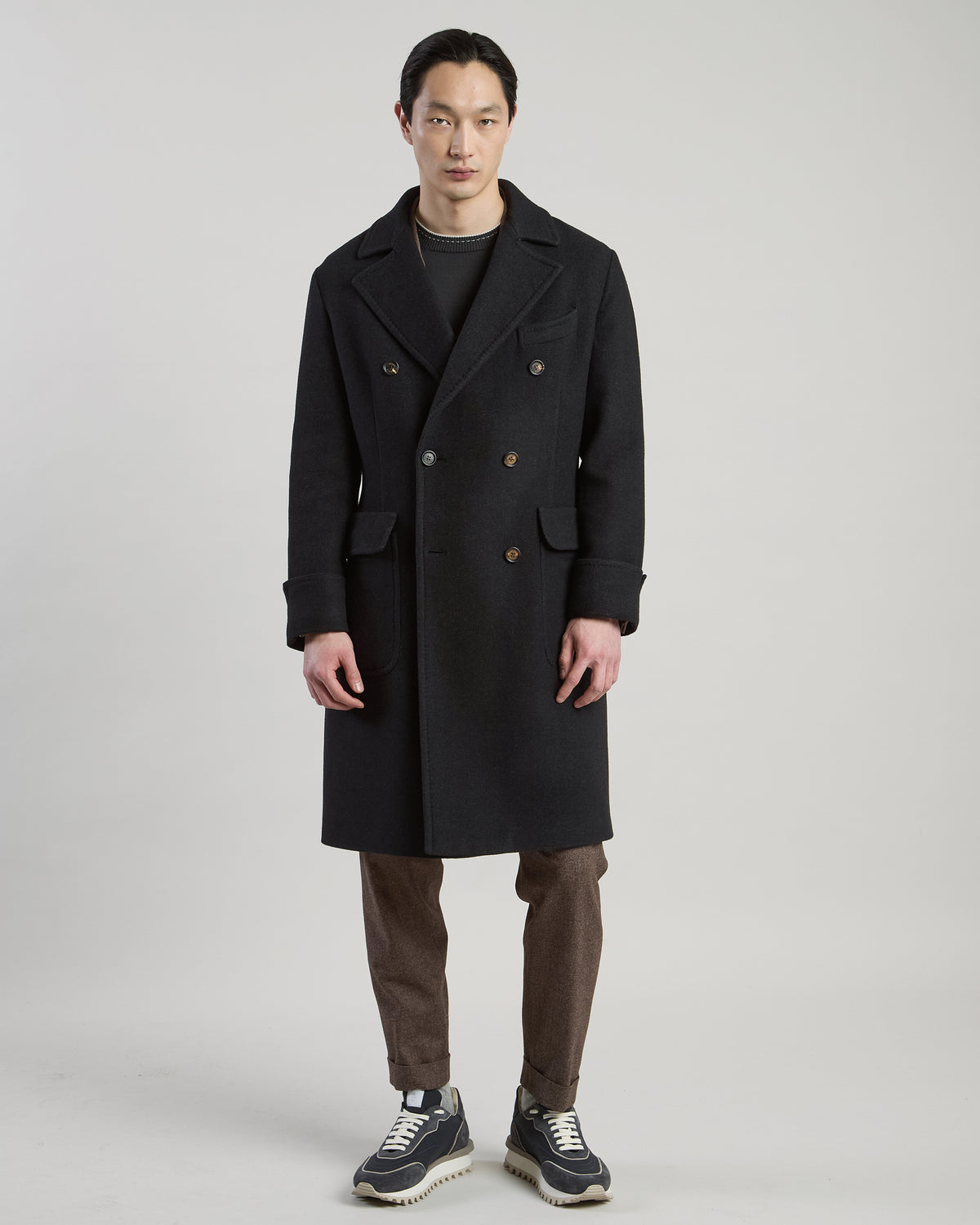 CAPPOTTO MONOPETTO REVERSIBILE LANA 14 MICRON