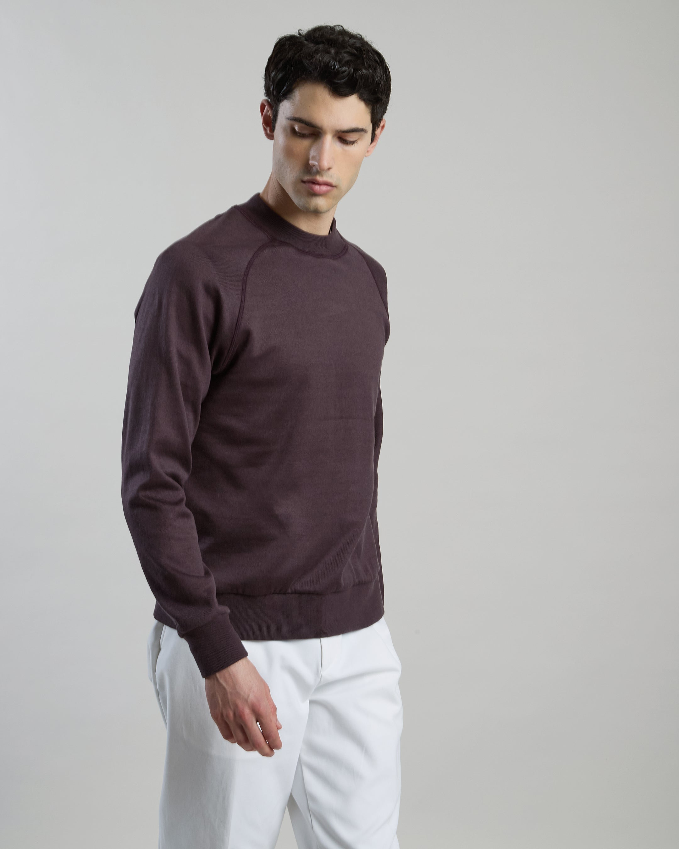 GIZA COTTON CREW NECK SWEATSHIRT