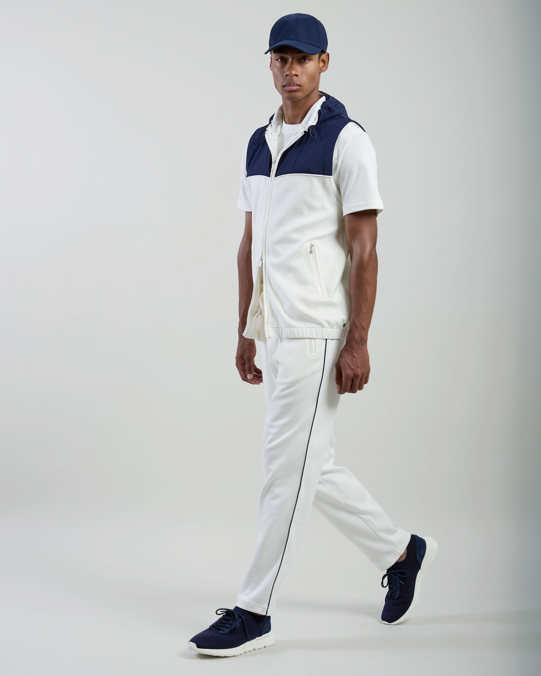FELPA FULL ZIP BIMATERICA/ GIZA COTTON E NYLON - 5